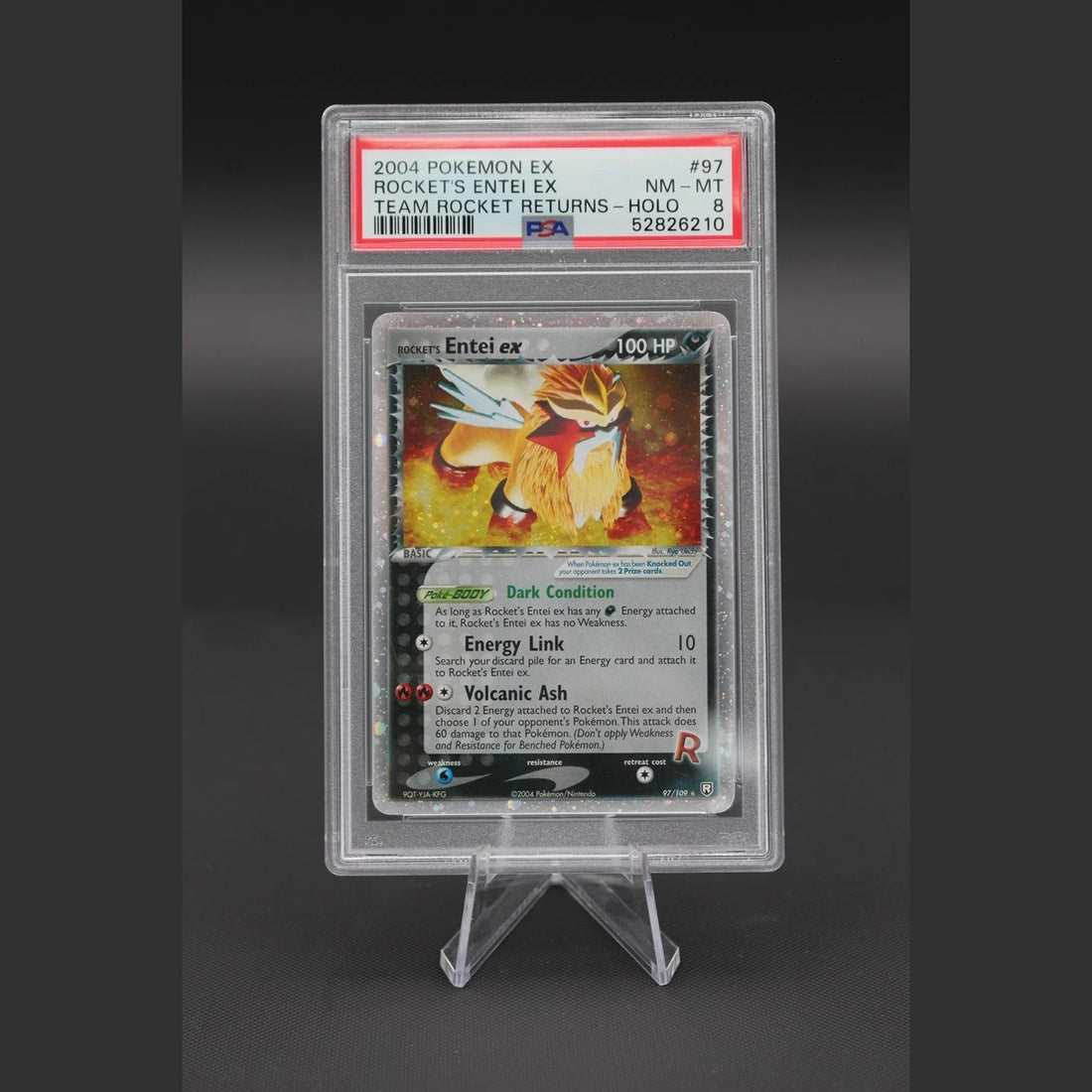 Rocket's Entei ex · Team Rocket Returns · 97/109 · Englisch · PSA 8 - Bild 1