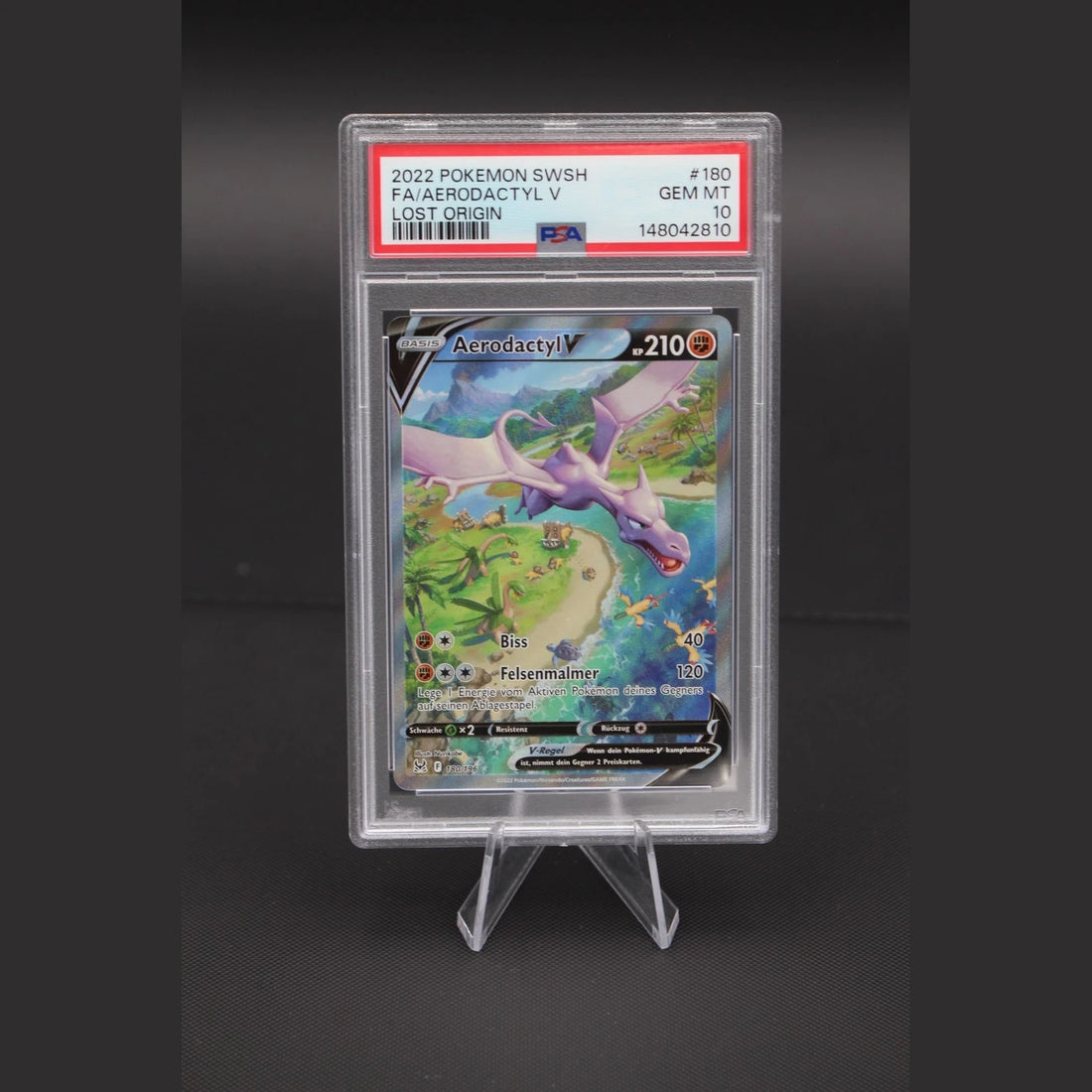Aerodactyl V · Lost Origin · 180/196 · Deutsch · PSA 10 - Bild 1