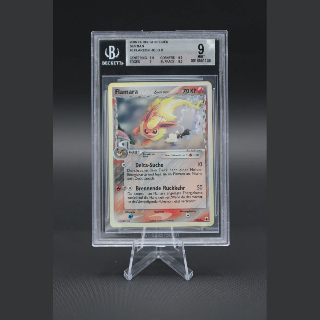 Flamara · EX Delta Species · 5/113 · Deutsch · BGS 9 - Bild 1