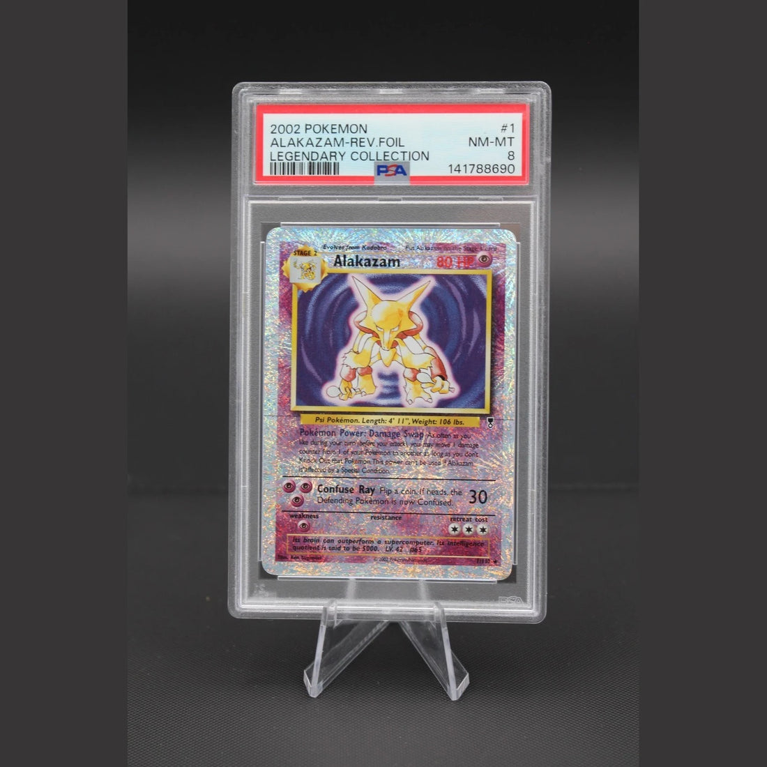 Alakazam · Legendary Collection · 1/110 · Englisch · PSA 8 - Bild 1