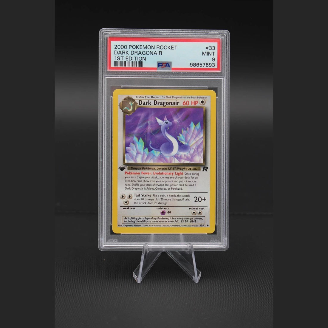 Dark Dragonair · Team Rocket · 33/82 · Englisch · PSA 9 - Bild 1