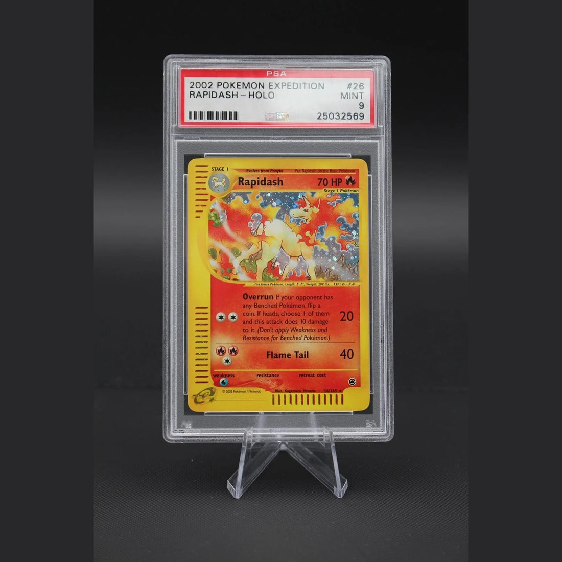 Rapidash · Expedition · 26/165 · Englisch · PSA 9 - Bild 1