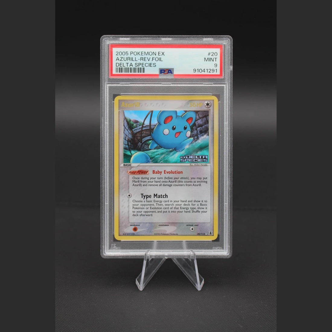 Azurill · EX Delta Species · 20/113 · Englisch · PSA 9 - Bild 1