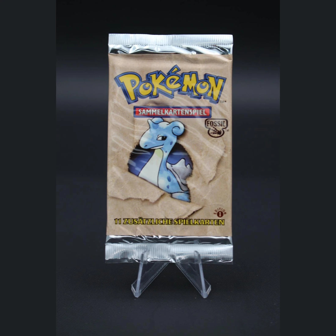 Pokémon Fossil Booster Lapras (1st Edition) · Fossil · Deutsch · Originalverpackt - Bild 1