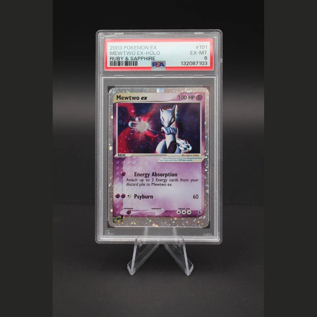 Mewtwo ex · Ruby & Sapphire · 101/109 · Englisch · PSA 6 - Bild 1