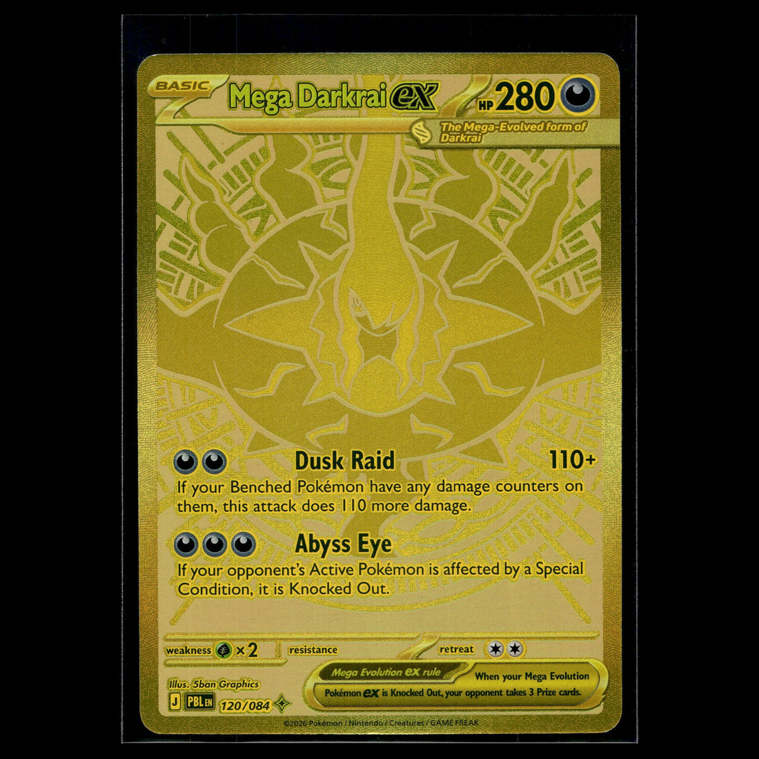 Mega Darkrai ex · 120/084 · Englisch · (Excellent+) - Bild 1