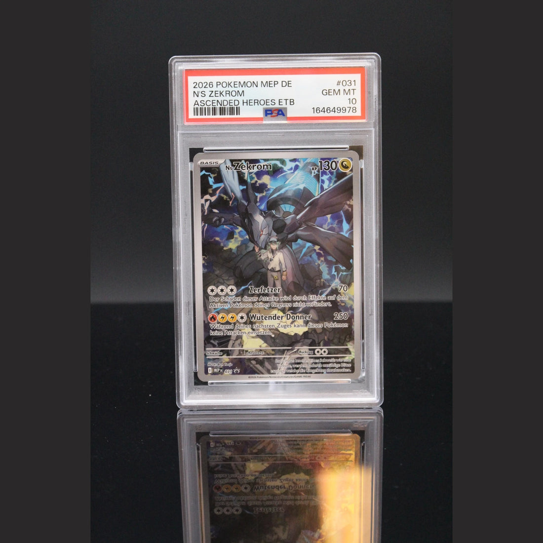 N's Zekrom Promo · Ascended Heroes ETB · 031 · Deutsch · PSA 10 - Bild 1