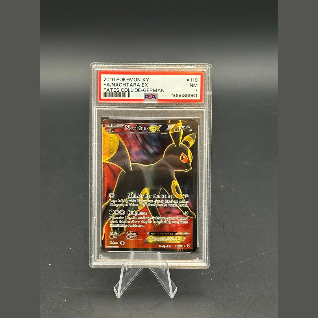 Nachtara EX SR · Schicksalsschmiede · 119/124 · Deutsch · PSA 7 - Bild 1