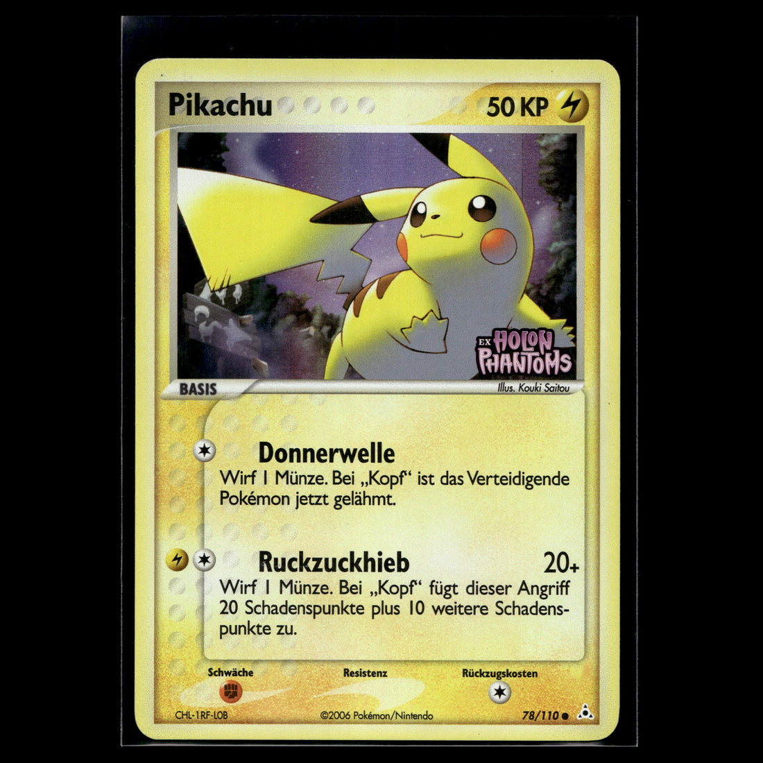 Pikachu · EX Holon Phantoms · 78/110 · Deutsch · (Light Played) - Bild 1