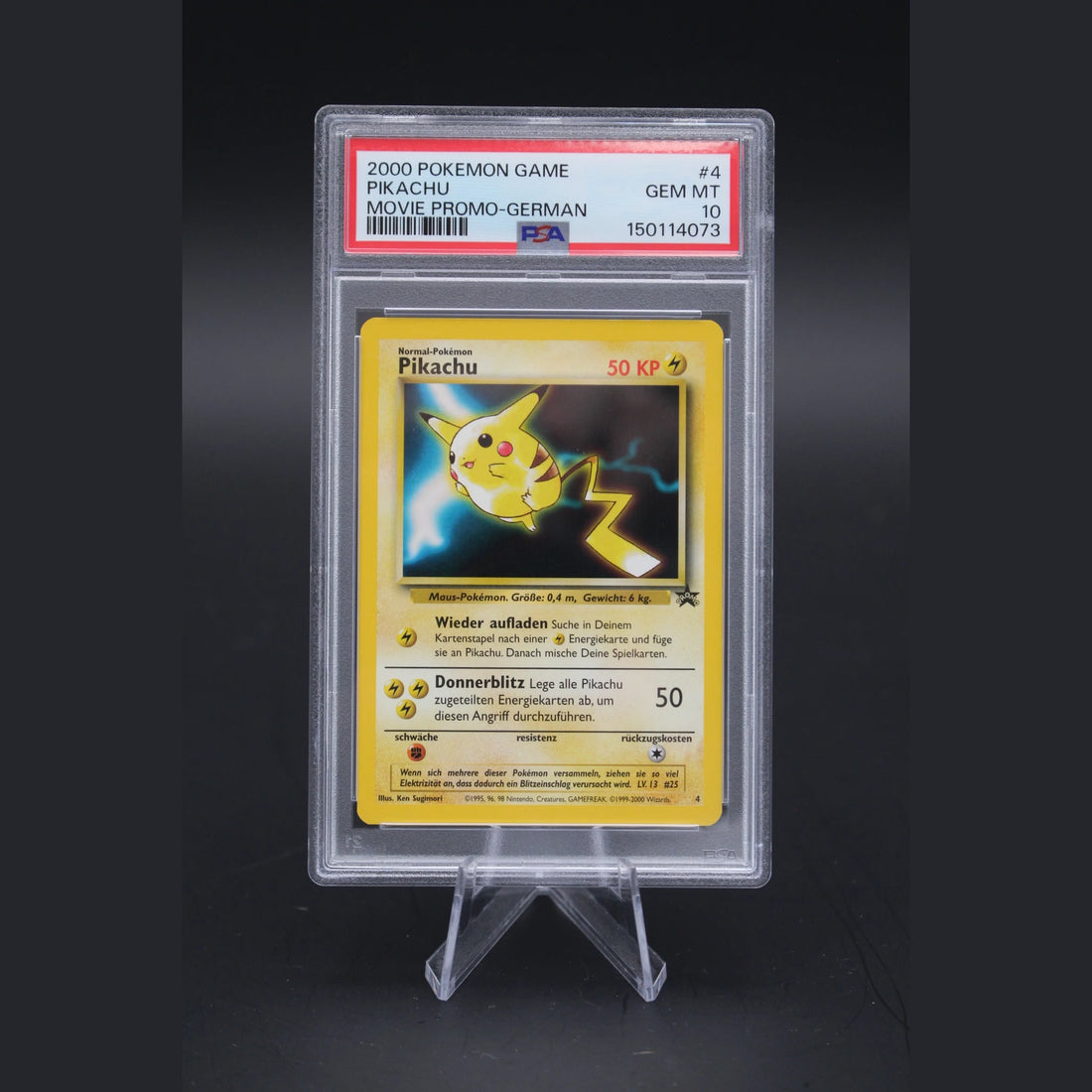 Pikachu · Movie Promo · 4 · Deutsch · PSA 10 - Bild 1