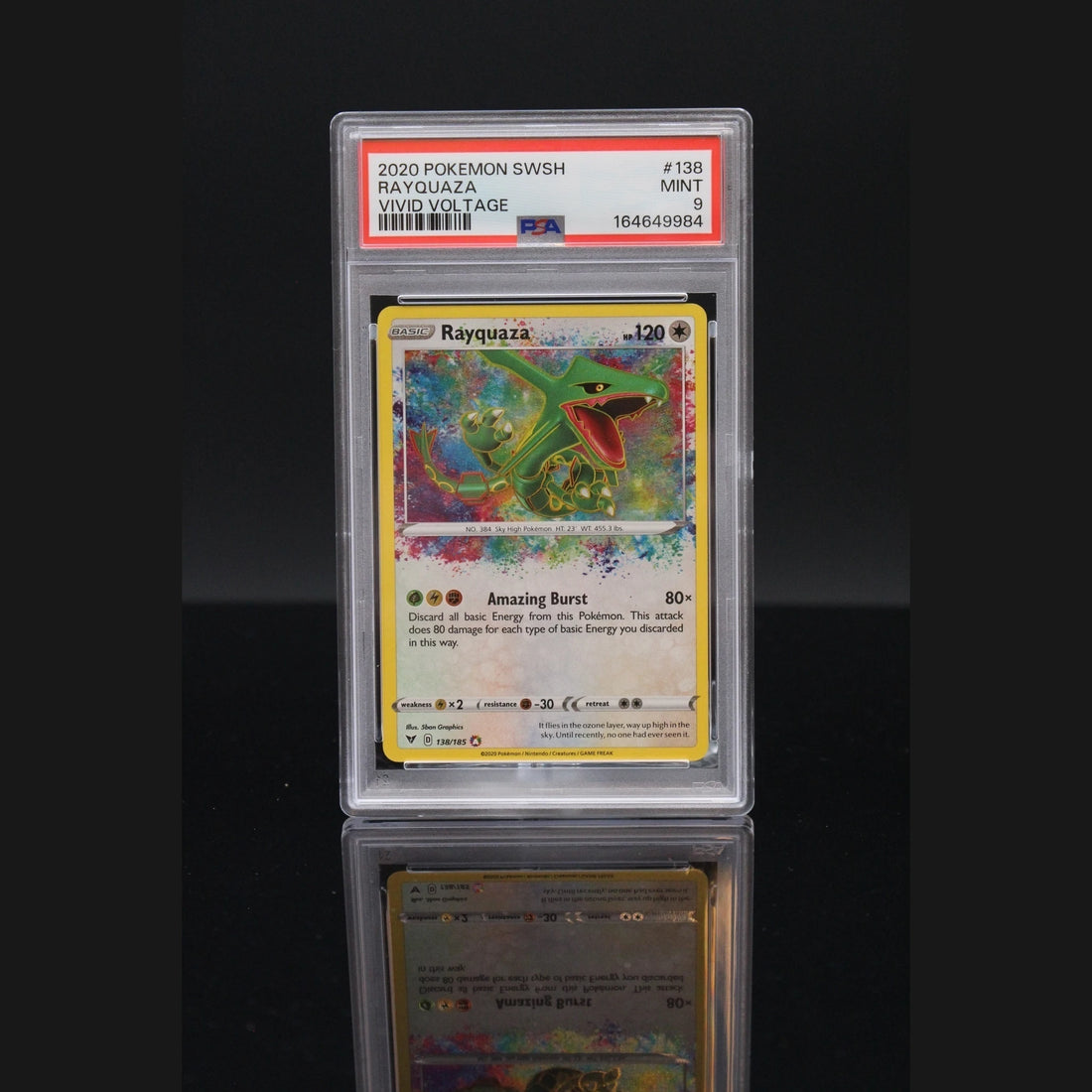 Rayquaza AR · Vivid Voltage · 138/185 · Englisch · PSA 9 - Bild 1