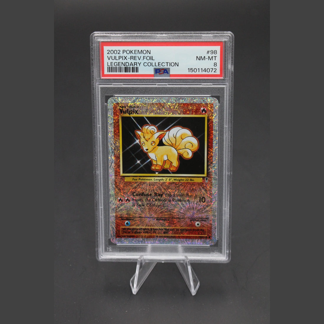 Vulpix Reverse · Legendary Collection · 98/110 · Englisch · PSA 8 - Bild 1