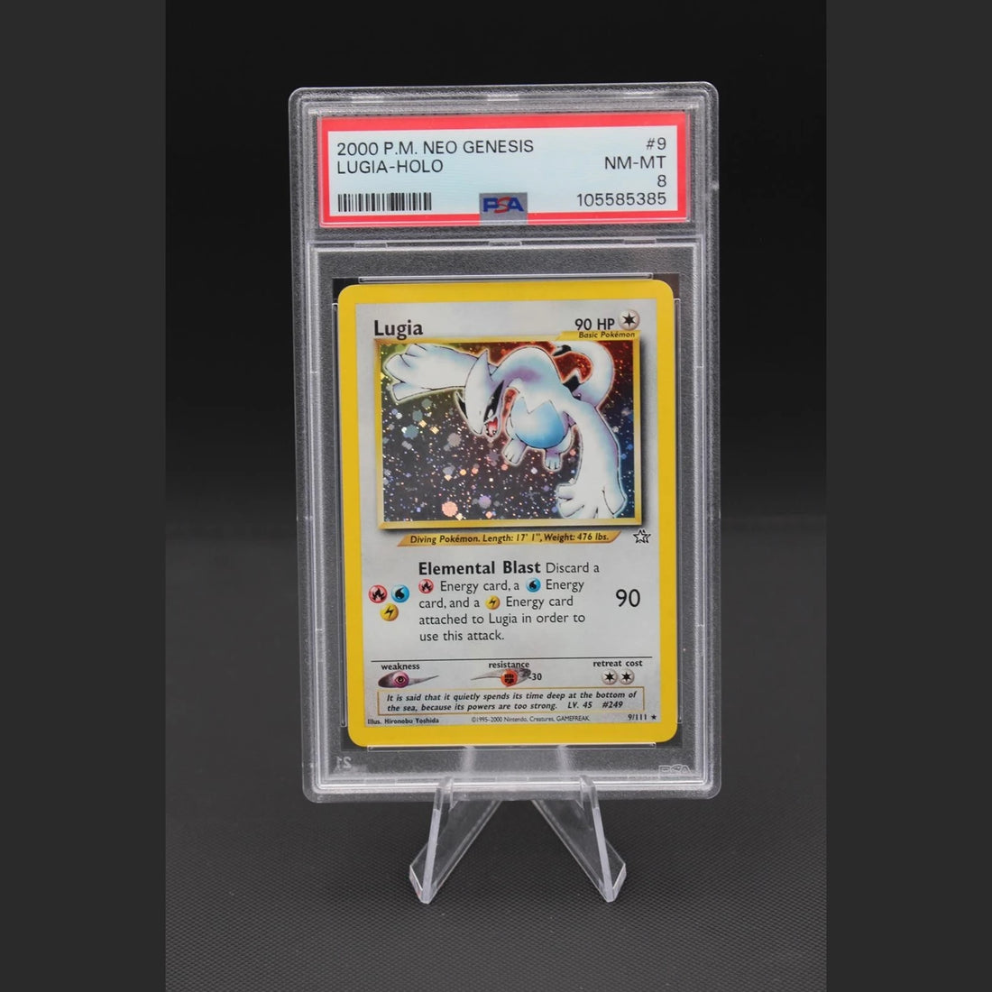 Lugia · Neo Genesis · 9/111 · Englisch · PSA 8 - Bild 1