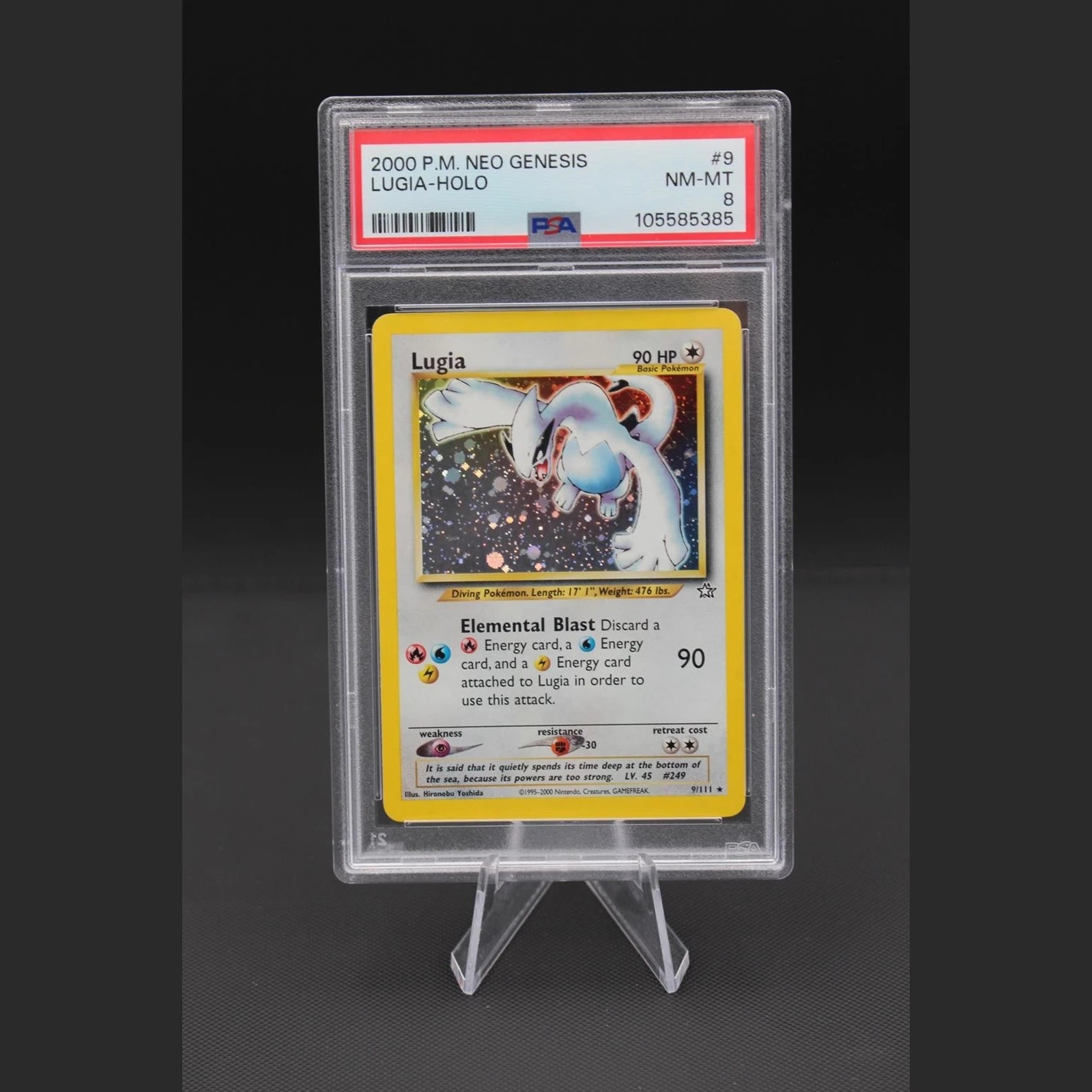 Lugia · Neo Genesis · 9/111 · Englisch · PSA 8 - Bild 1