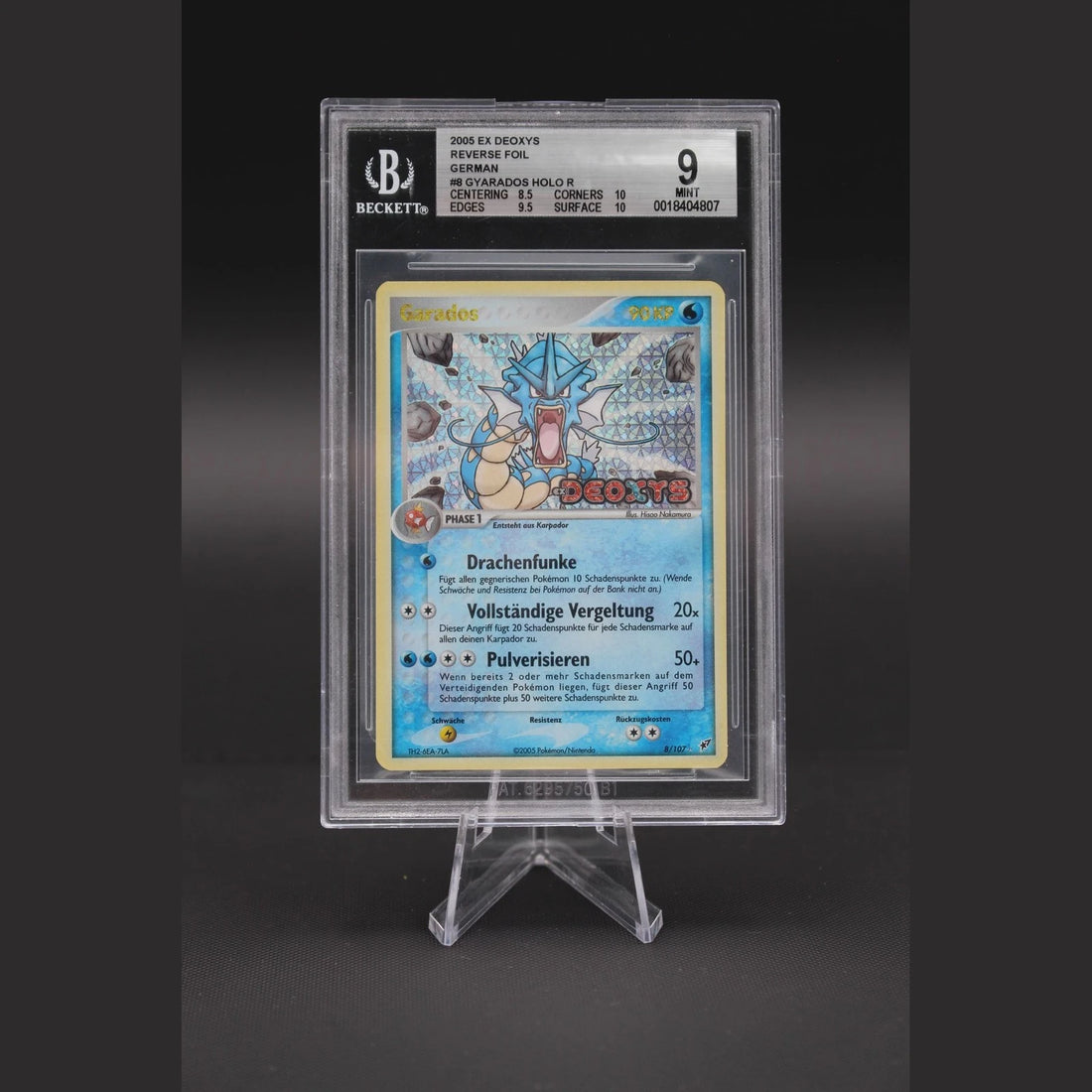 Garados · EX Deoxys · 8/107 · Deutsch · BGS 9 - Bild 1