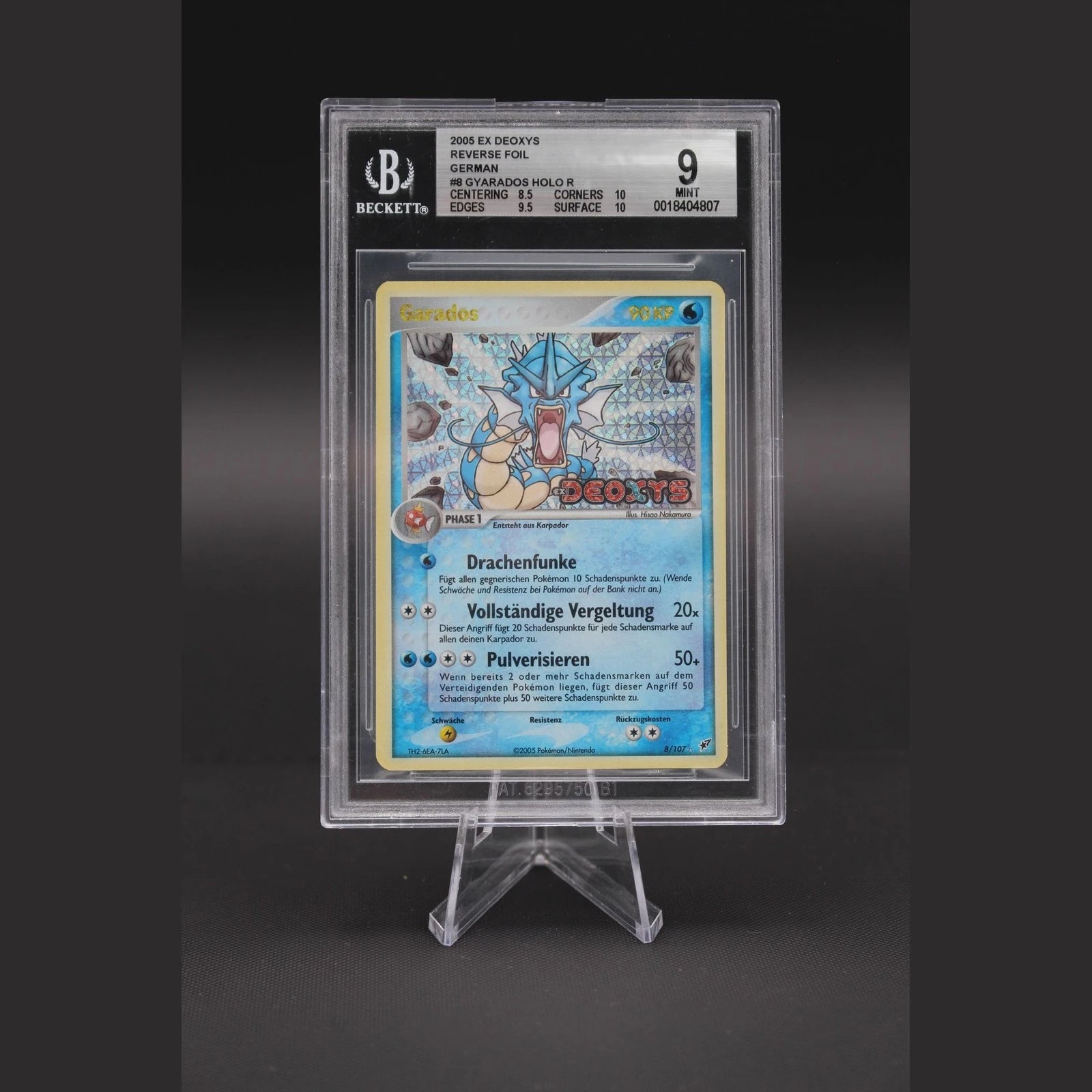 Garados · EX Deoxys · 8/107 · Deutsch · BGS 9 - Bild 1