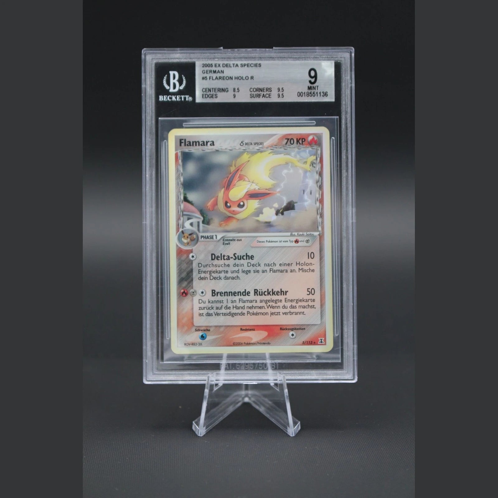 Flamara · EX Delta Species · 5/113 · Deutsch · BGS 9 - Bild 1