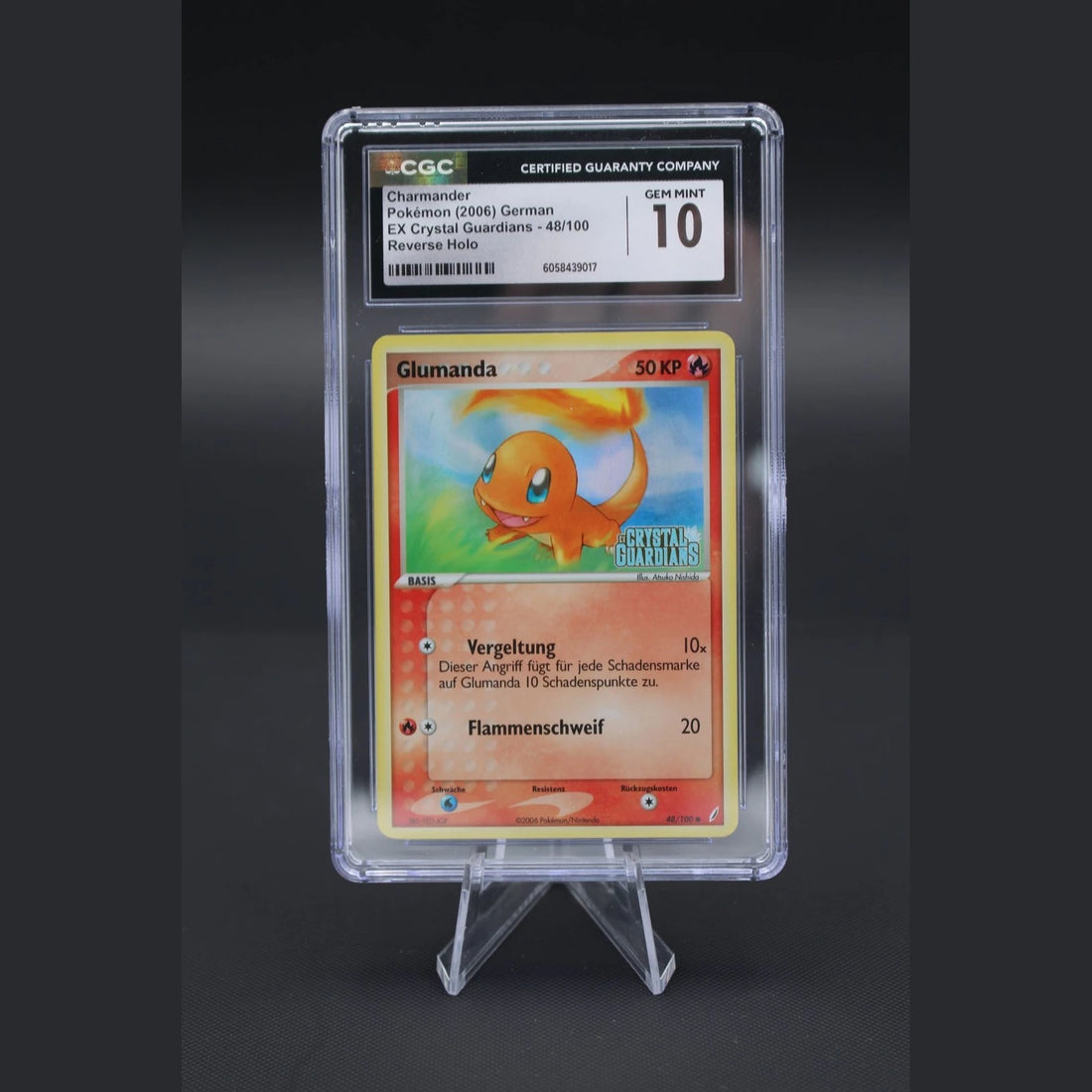 Glumanda · EX Crystal Guardians · 48/100 · Deutsch · CGC 10 - Bild 1