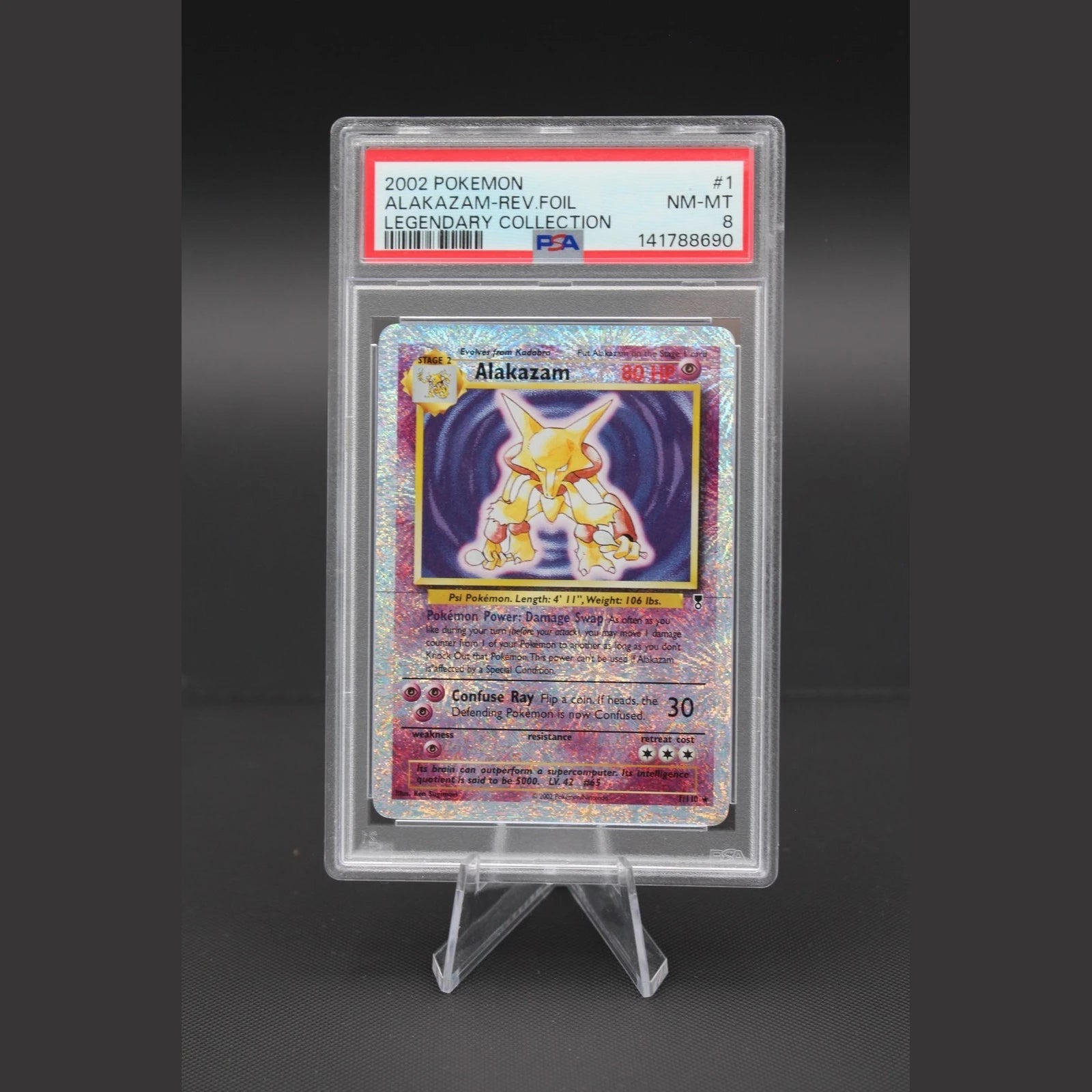 Alakazam · Legendary Collection · 1/110 · Englisch · PSA 8 - Bild 1