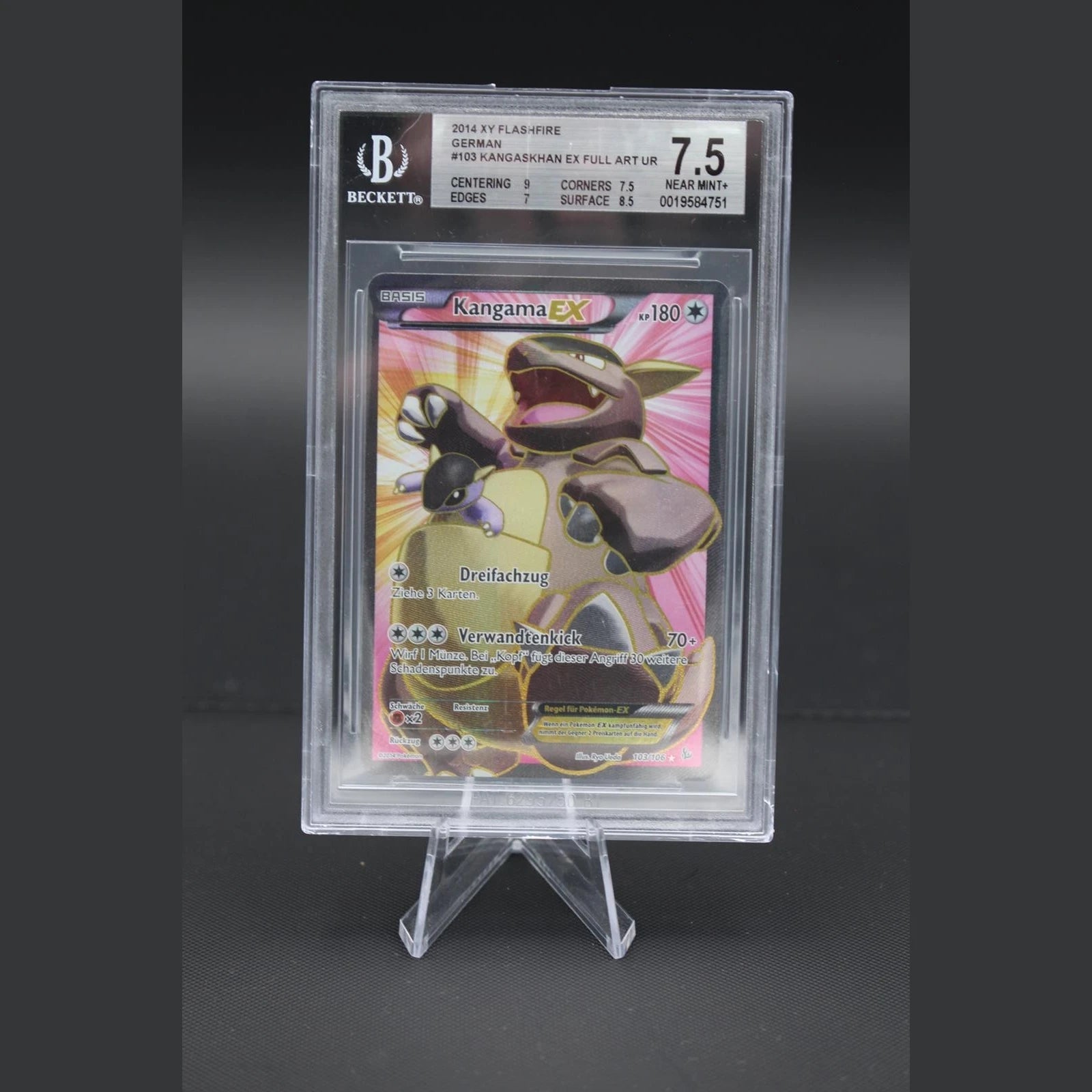 Kangama EX · XY Flashfire · 103/106 · Deutsch · BGS 7.5 - Bild 1