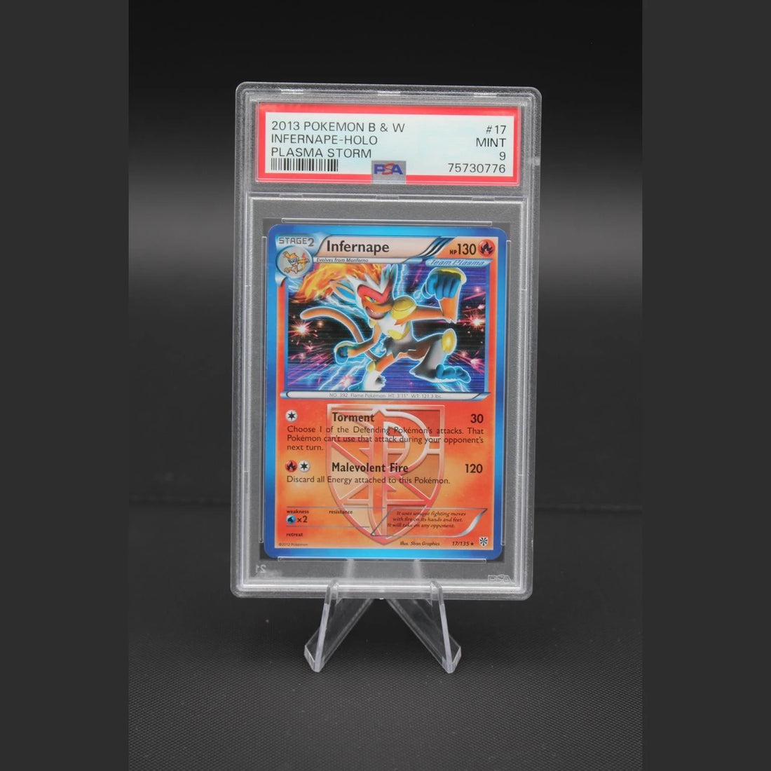 Infernape · Plasma Storm · 17/135 · Englisch · PSA 9 - Bild 1