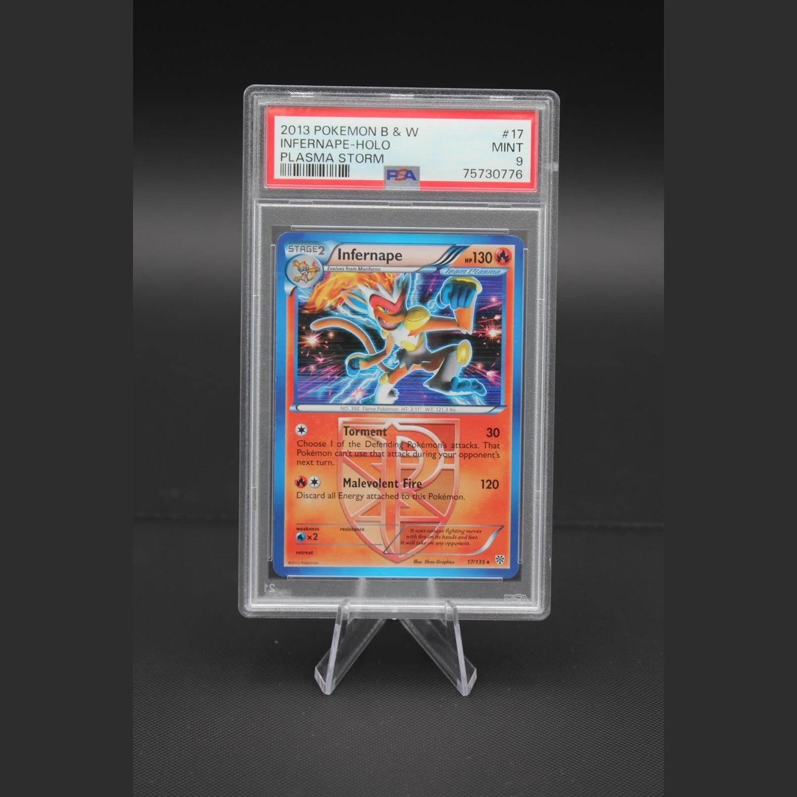 Infernape · Plasma Storm · 17/135 · Englisch · PSA 9 - Bild 1