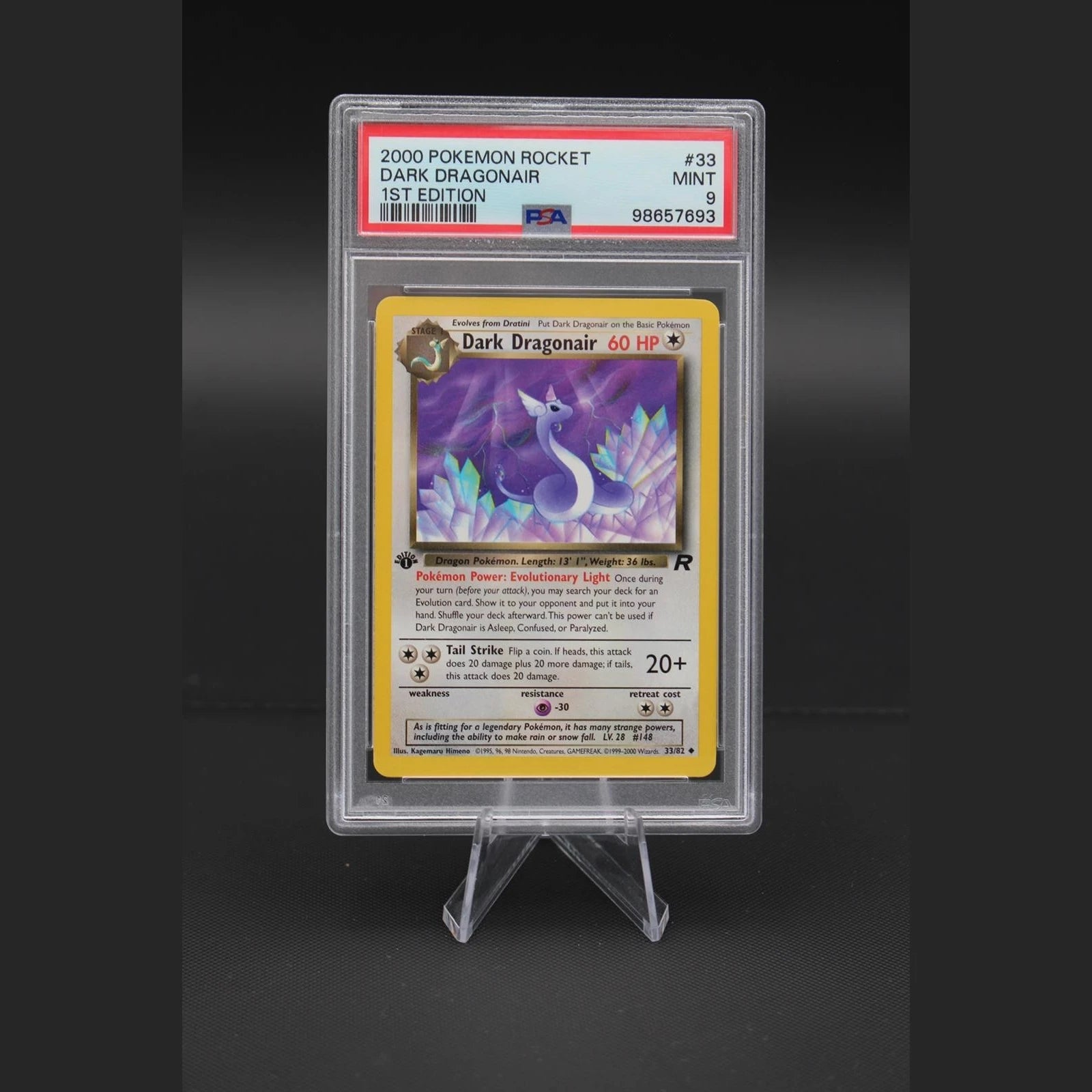 Dark Dragonair · Team Rocket · 33/82 · Englisch · PSA 9 - Bild 1