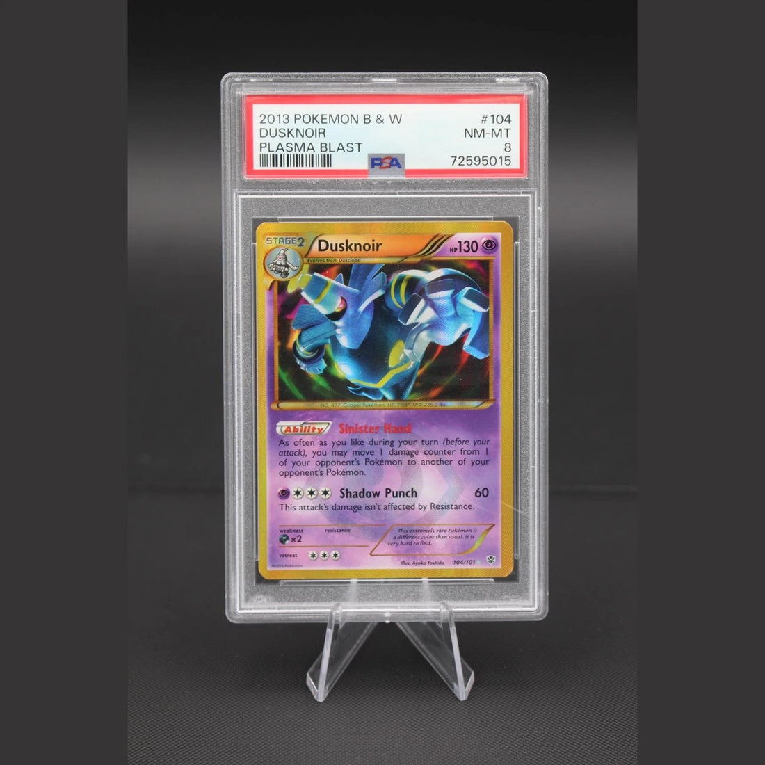 Dusknoir · Plasma Blast · 104/101 · Englisch · PSA 8 - Bild 1