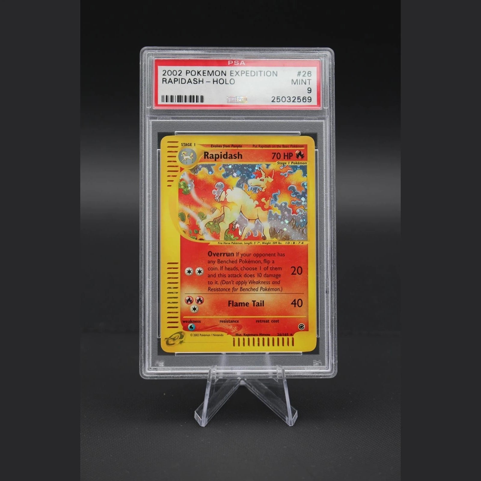 Rapidash · Expedition · 26/165 · Englisch · PSA 9 - Bild 1