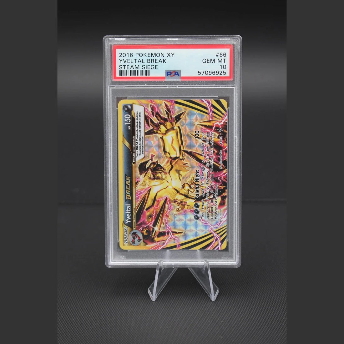 Yveltal · Steam Siege · 66/114 · Englisch · PSA 10 - Bild 1