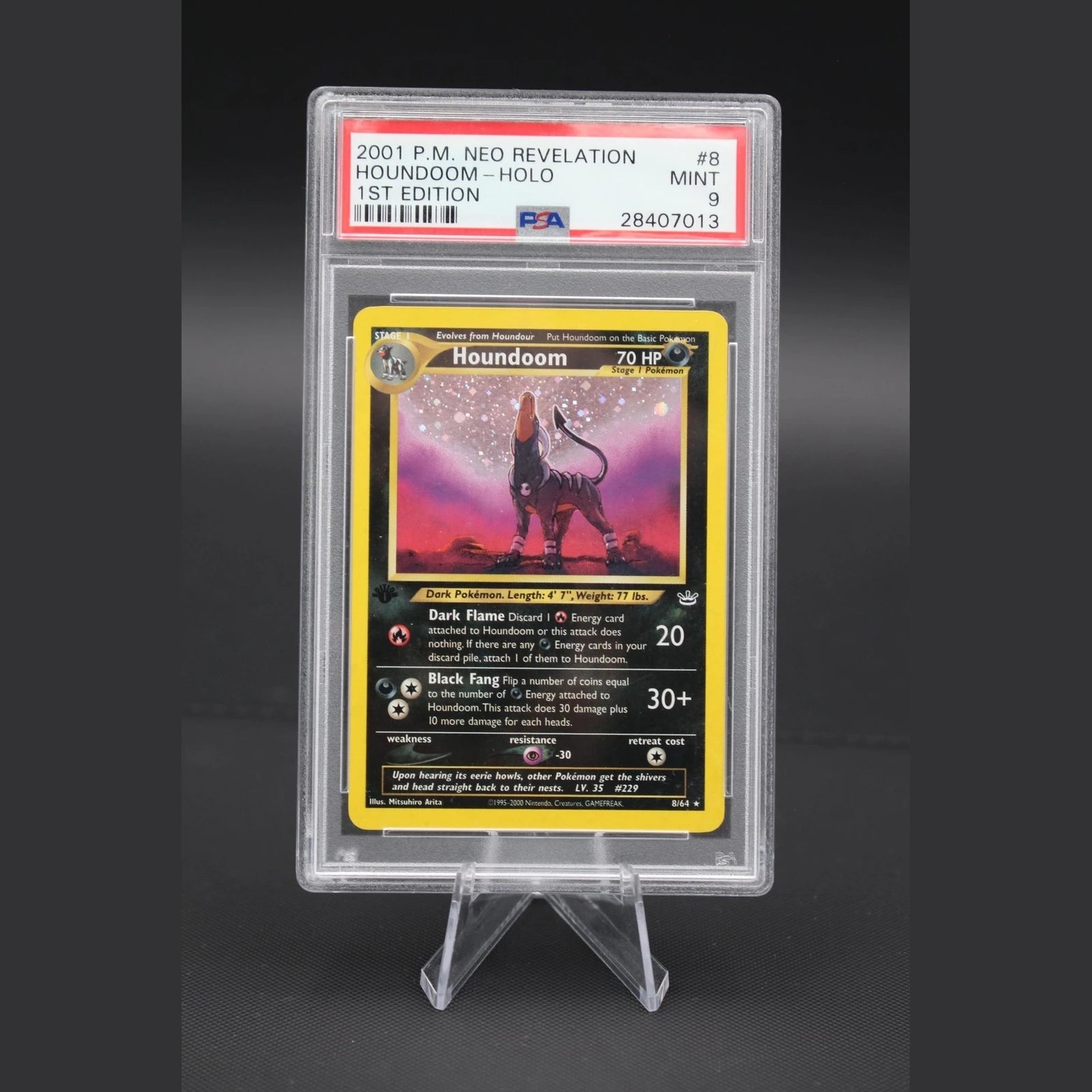 Houndoom · Neo Revelation · 8/64 · Englisch · PSA 9 - Bild 1