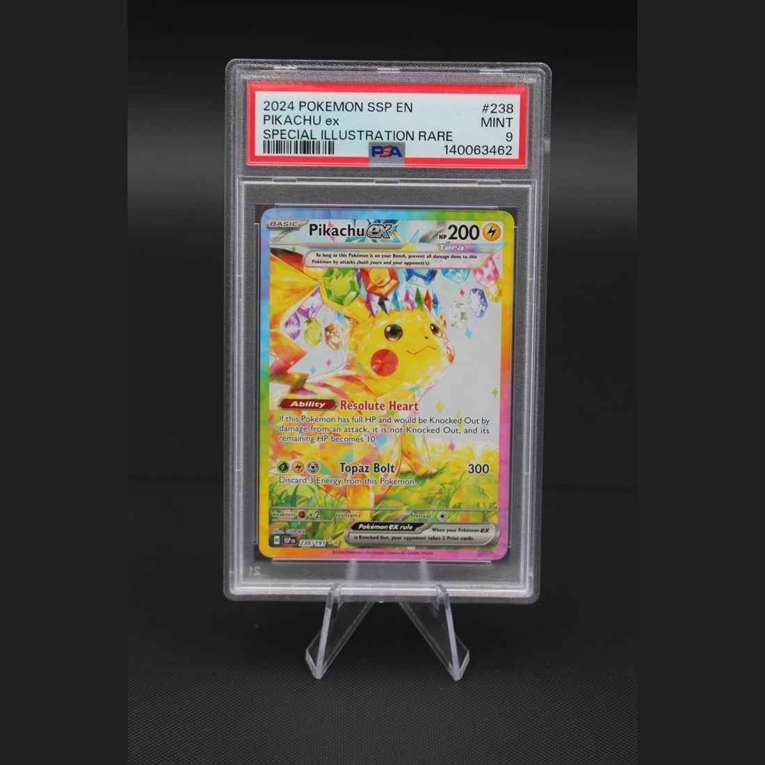 Pikachu ex · Surging Sparks · 238/191 · Englisch · PSA 9 - Bild 1