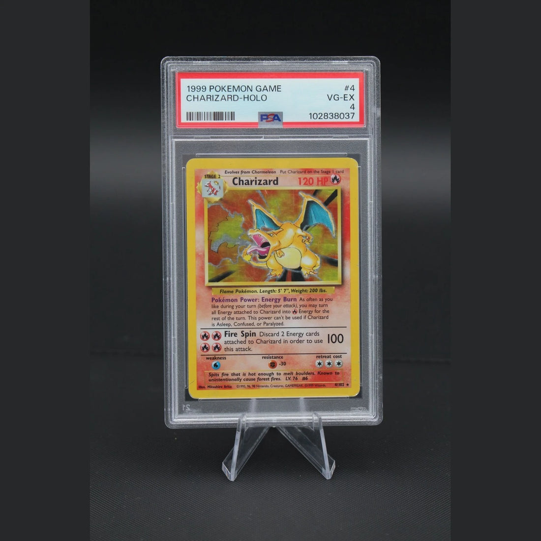 Charizard · Base Set · 4/102 · Englisch · PSA 4 - Bild 1