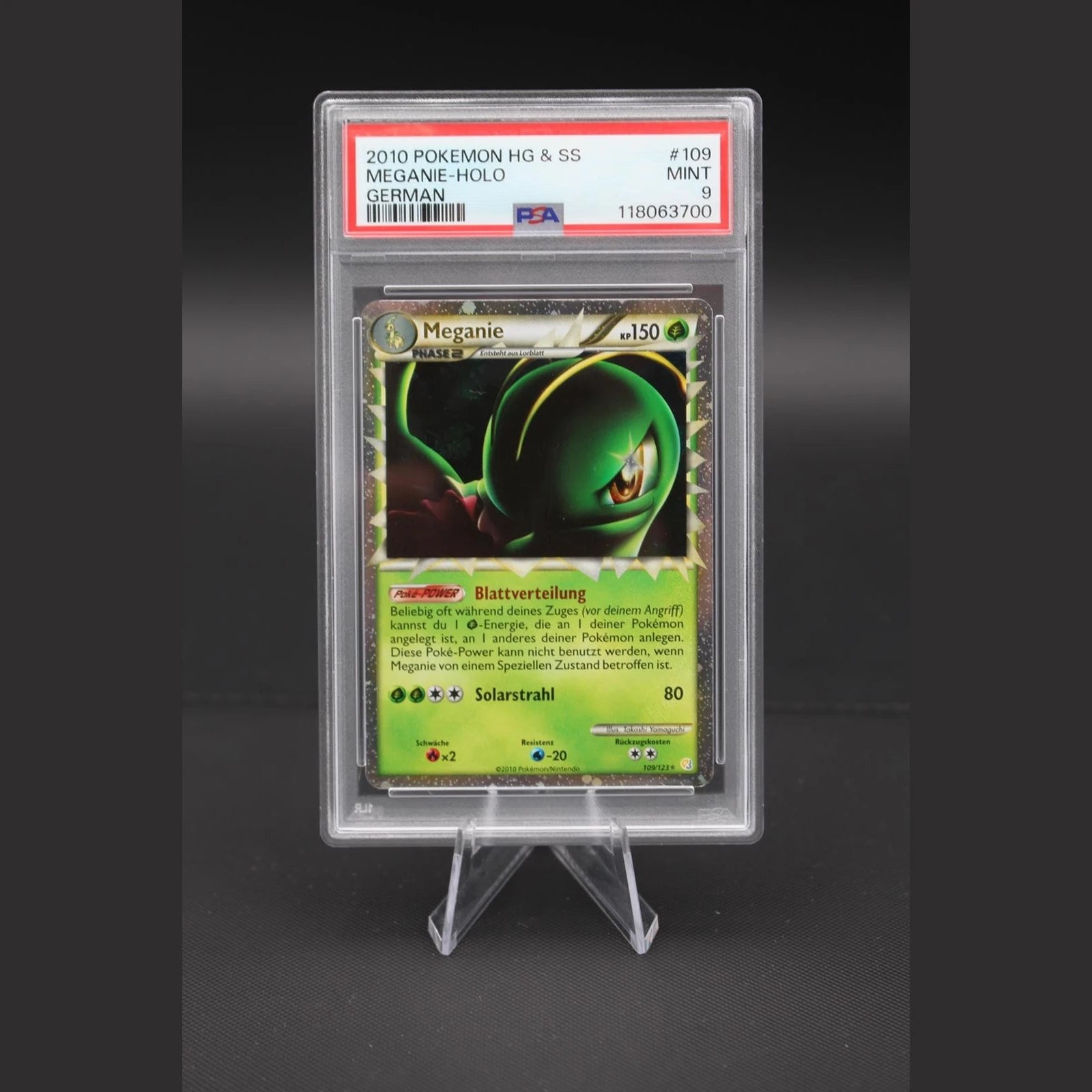 Meganie · HeartGold & SoulSilver · 109/123 · Deutsch · PSA 9 - Bild 1