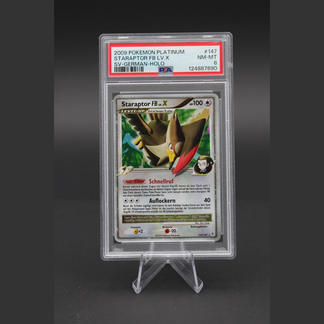 Staraptor FB LV.X · Platin · 147/147 · Deutsch · PSA 8 - Bild 1