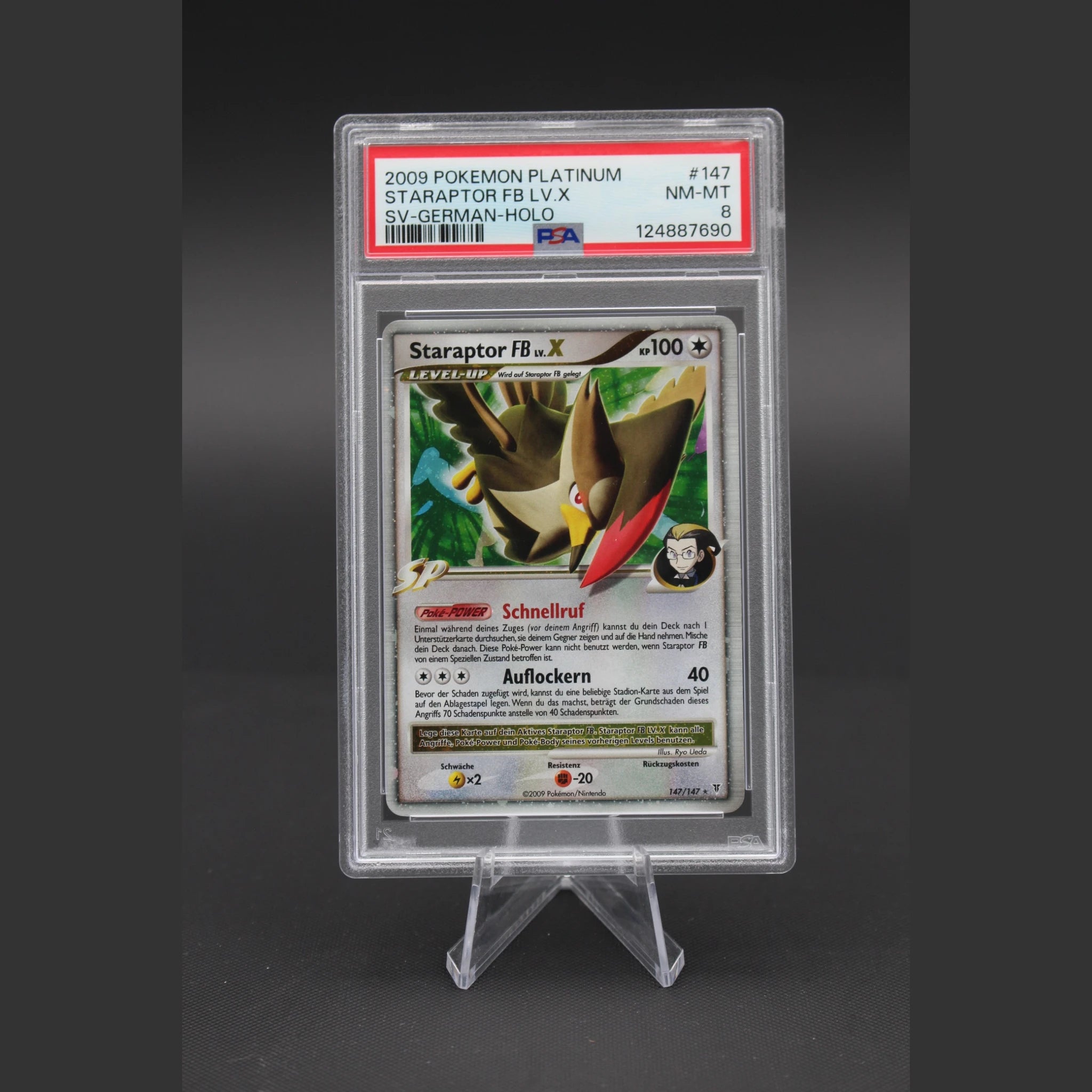 Staraptor FB LV.X · Platin · 147/147 · Deutsch · PSA 8 - Bild 1