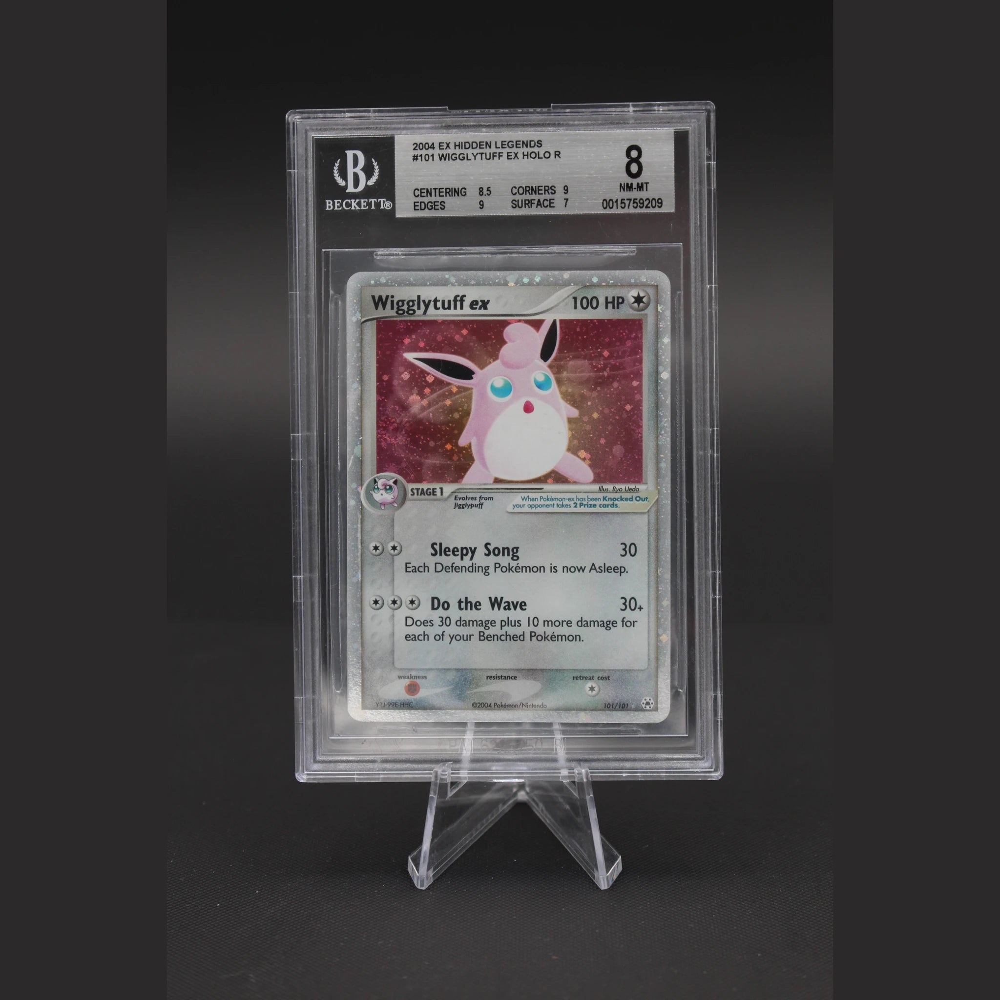 Wigglytuff ex · EX Hidden Legends · 101/101 · Englisch · BGS 8 - Bild 1