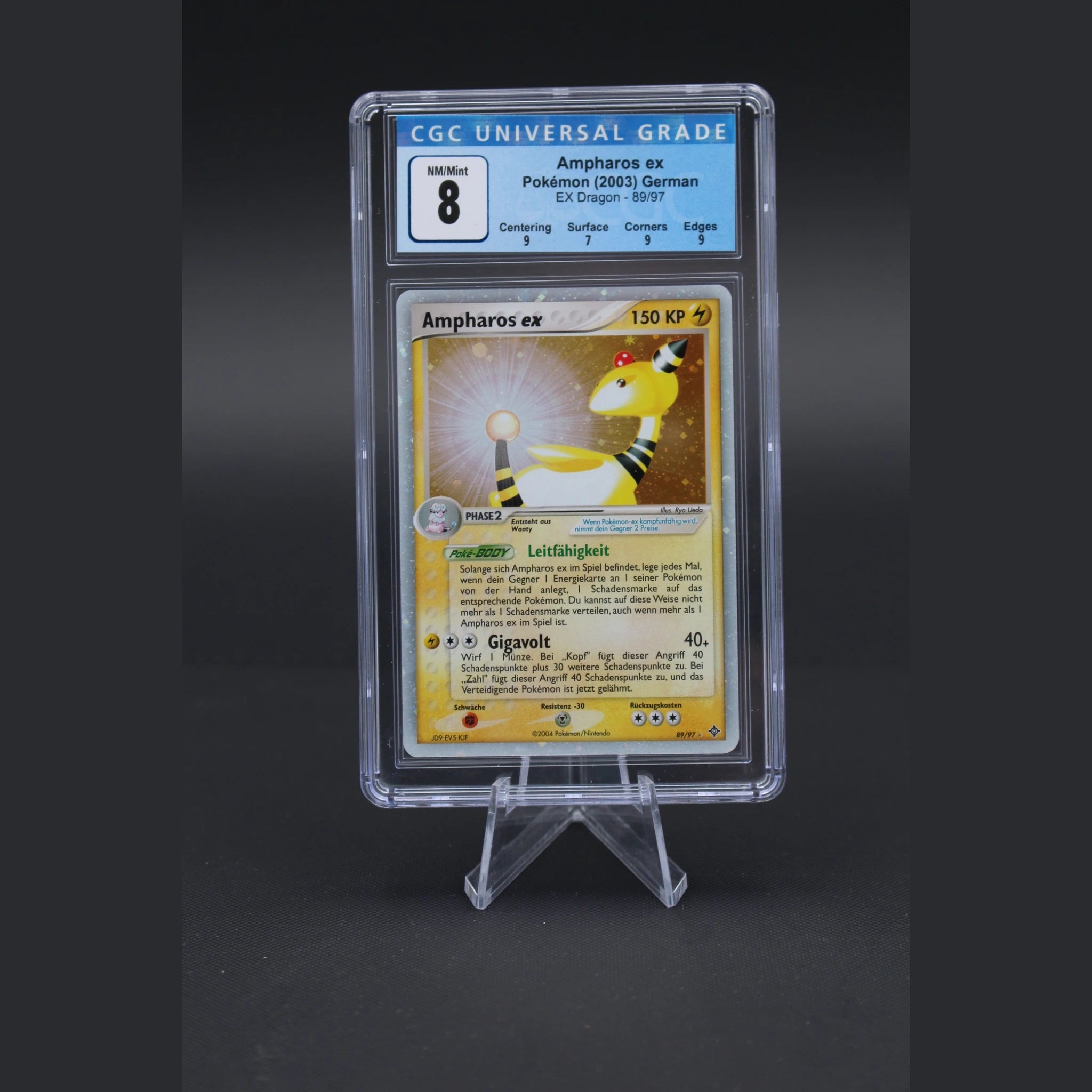 Ampharos ex · EX Dragon · 89/97 · Deutsch · CGC 8 - Bild 1