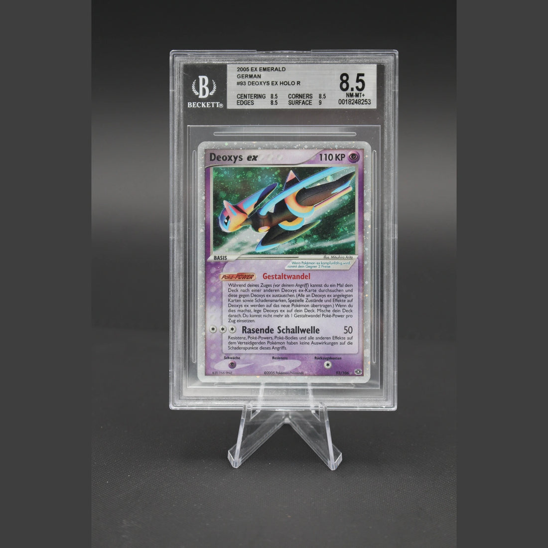 Deoxys ex · EX Smaragd · 93/106 · Deutsch · BGS 8.5 - Bild 1