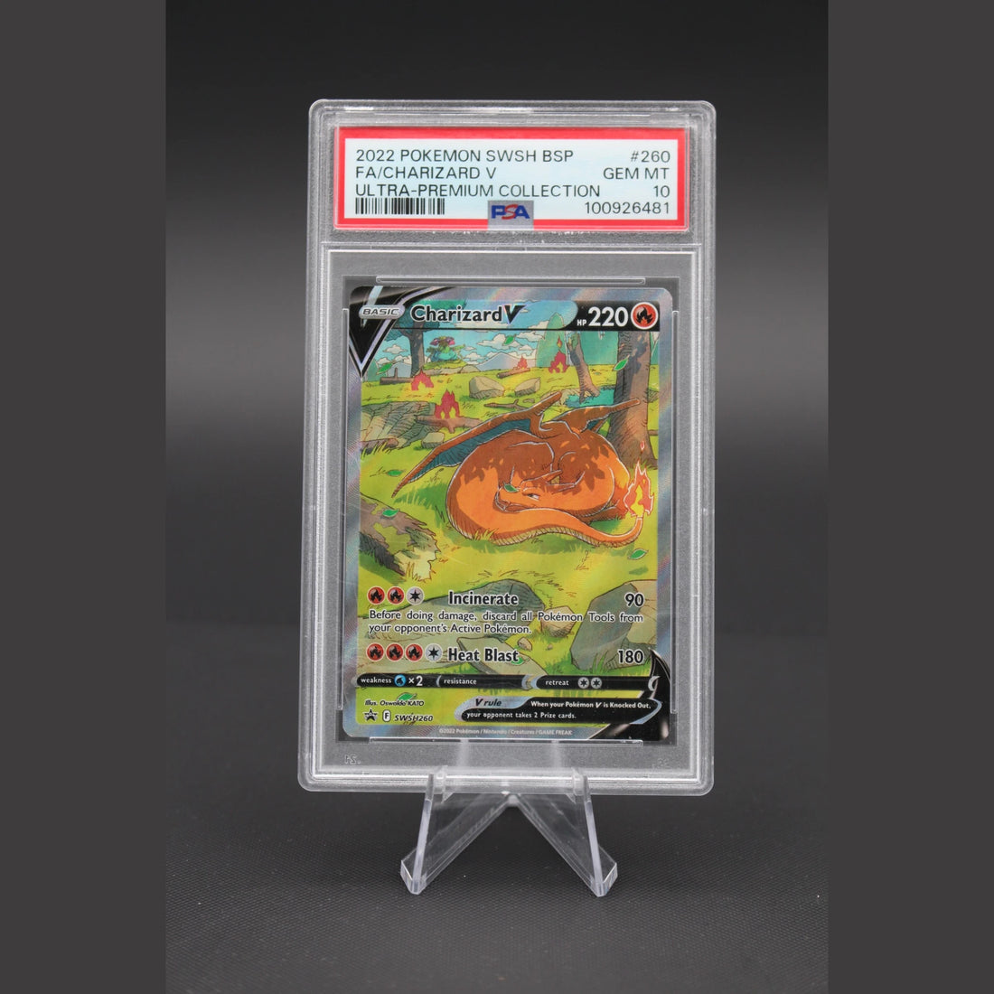 Charizard V · SWSH Black Star Promos · SWSH260 · Englisch · PSA 10 - Bild 1