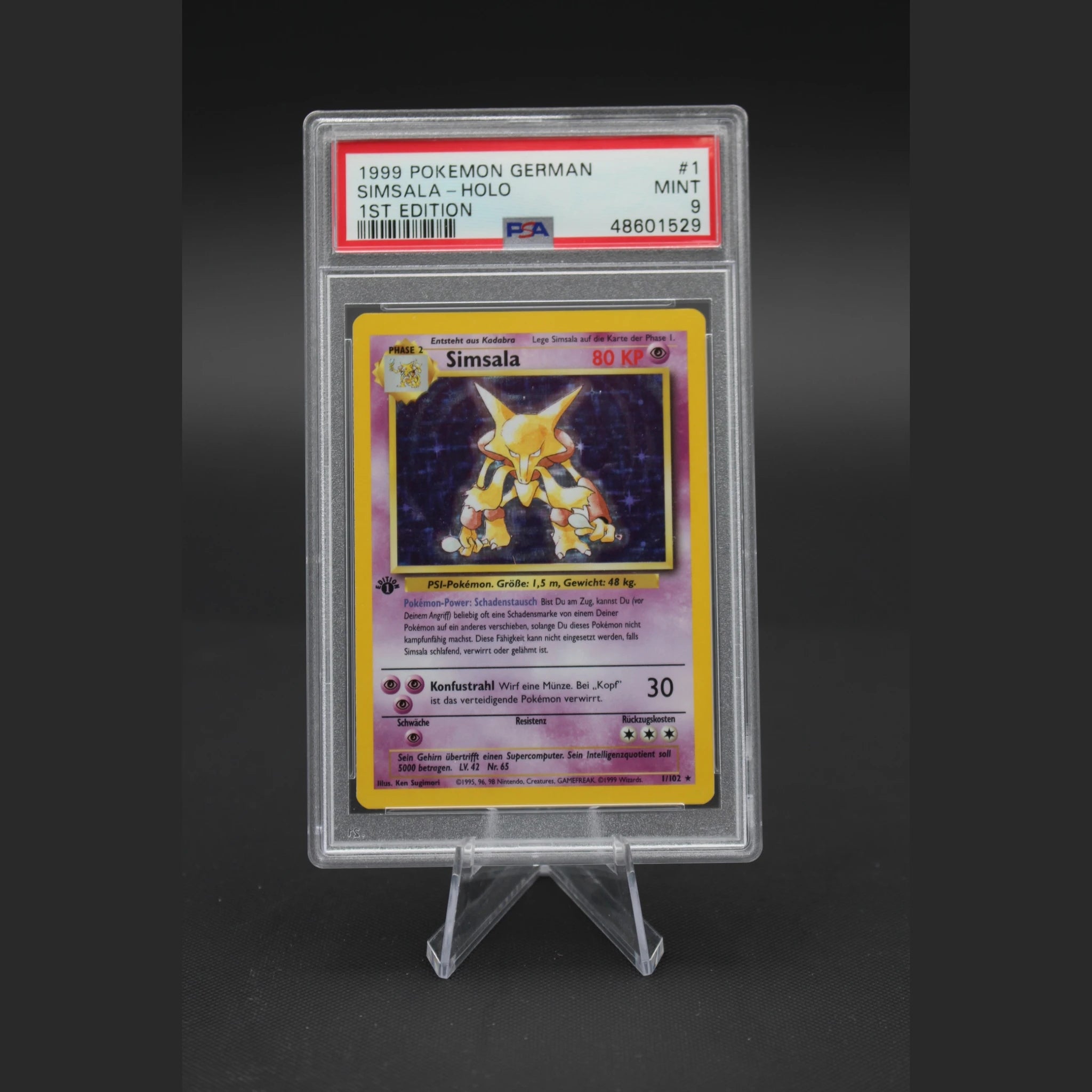 Simsala · Basis · 1/102 · Deutsch · PSA 9 - Bild 1