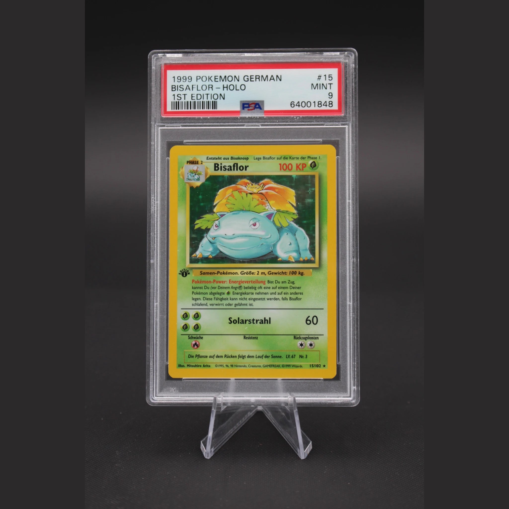 Bisaflor · Basis · 15/102 · Deutsch · PSA 9 - Bild 1