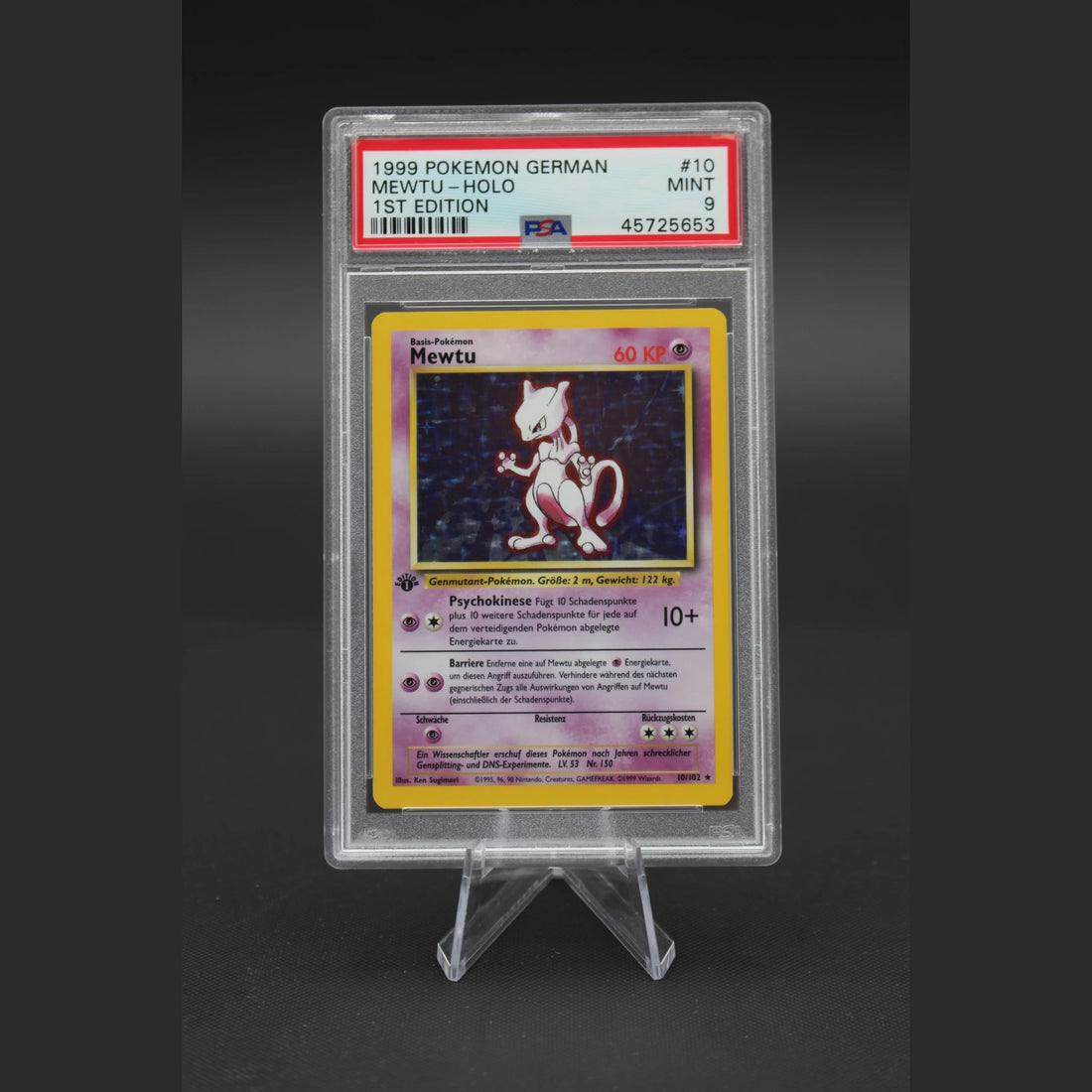 Mewtu · Basis · 10/102 · Deutsch · PSA 9 - Bild 1
