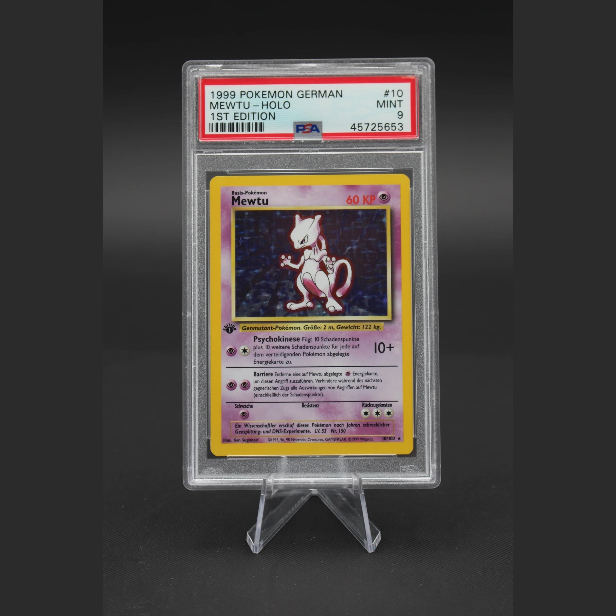 Mewtu · Basis · 10/102 · Deutsch · PSA 9 - Bild 1