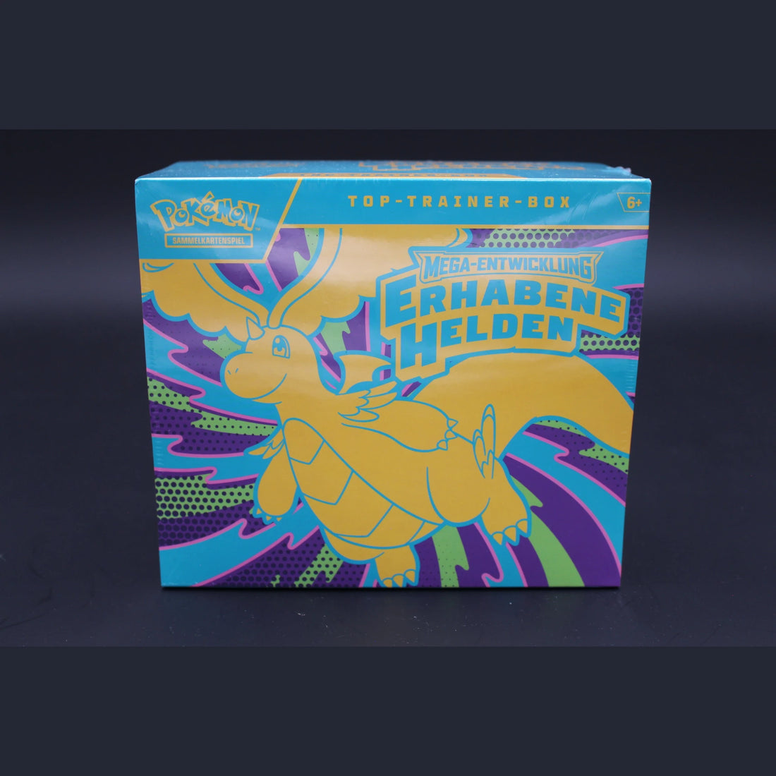 Pokémon Mega-Entwicklung Erhabene Helden Top-Trainer-Box · Mega-Entwicklung Erhabene Helden · Deutsch · Originalverpackt - Bild 1