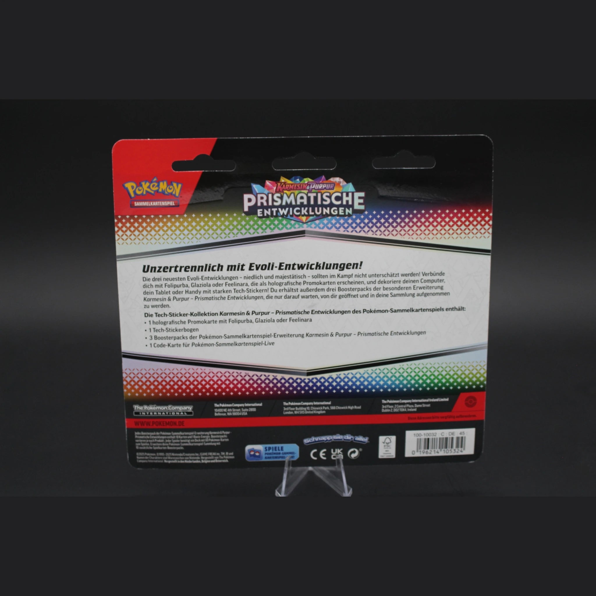 Pokémon Karmesin & Purpur Prismatische Entwicklungen Tech-Sticker Kollektion (Glaziola) · Deutsch · Originalverpackt - Bild 2