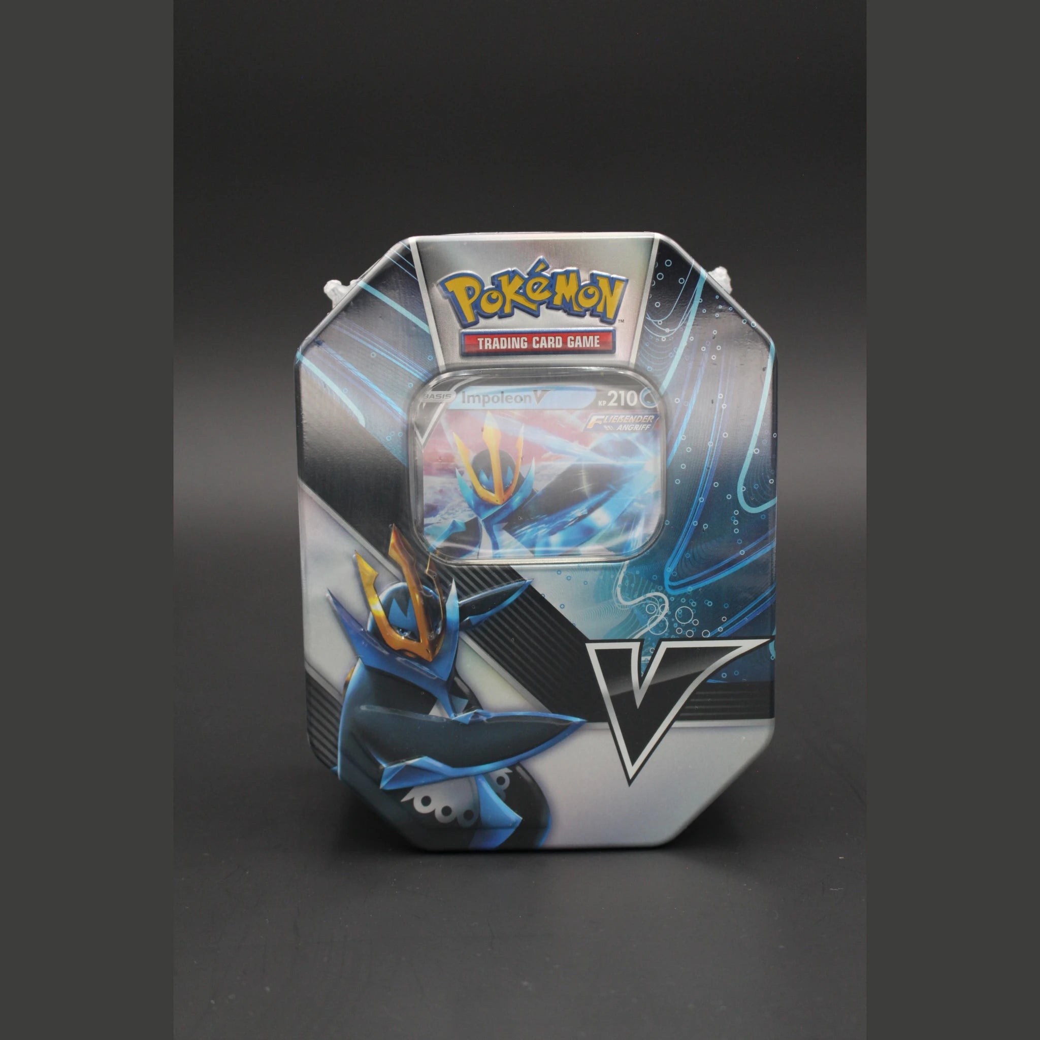 Pokémon Sammelkartenspiel Tin-Box V-Kämpfer Impoleon-V · Deutsch · Originalverpackt - Bild 1