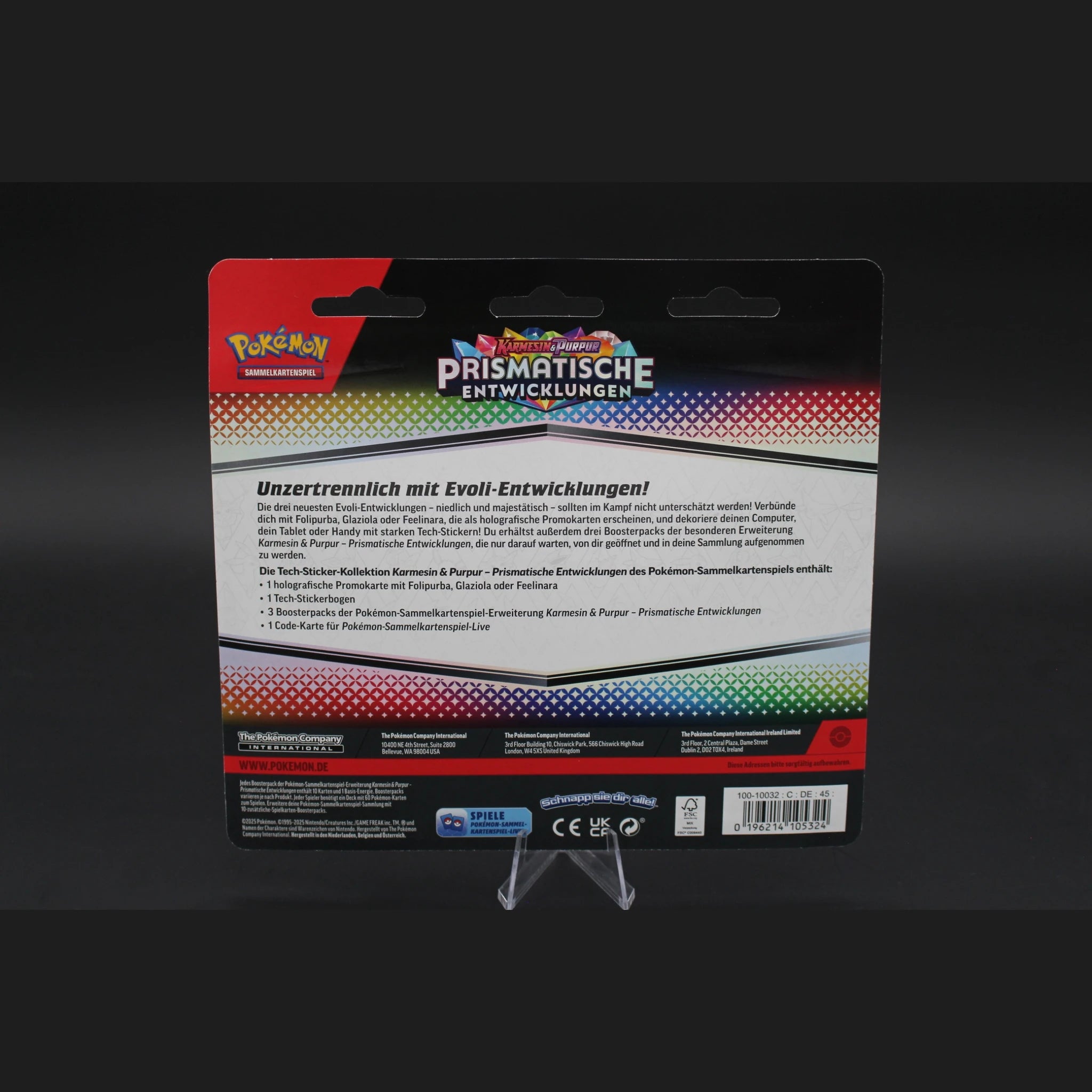 Pokémon Karmesin & Purpur Prismatische Entwicklungen Tech-Sticker Kollektion (Feelinara) · Deutsch · Originalverpackt - Bild 2