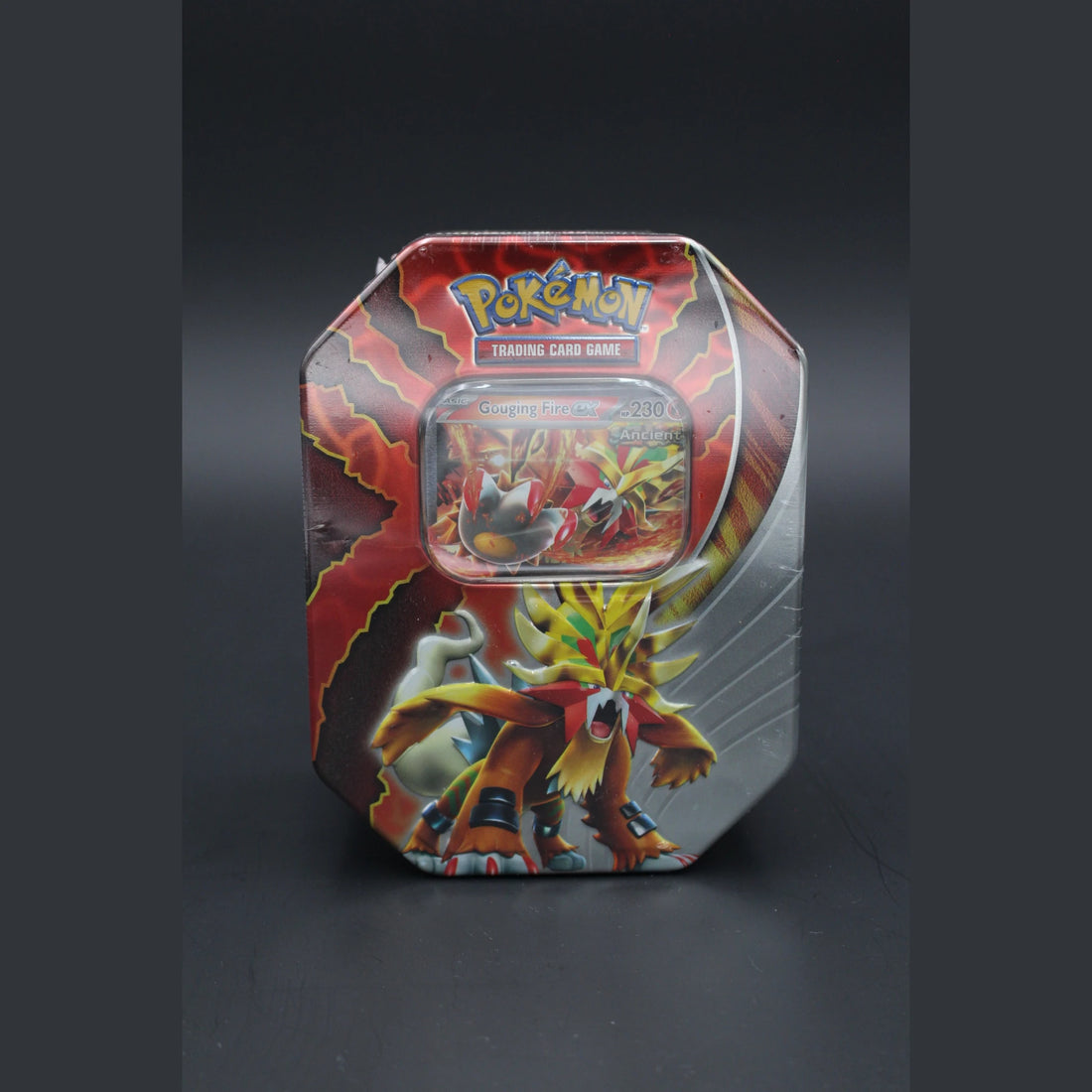 Pokémon TCG: Paradox Destinies Tin (Gouging Fire ex) · Englisch · Originalverpackt - Bild 1
