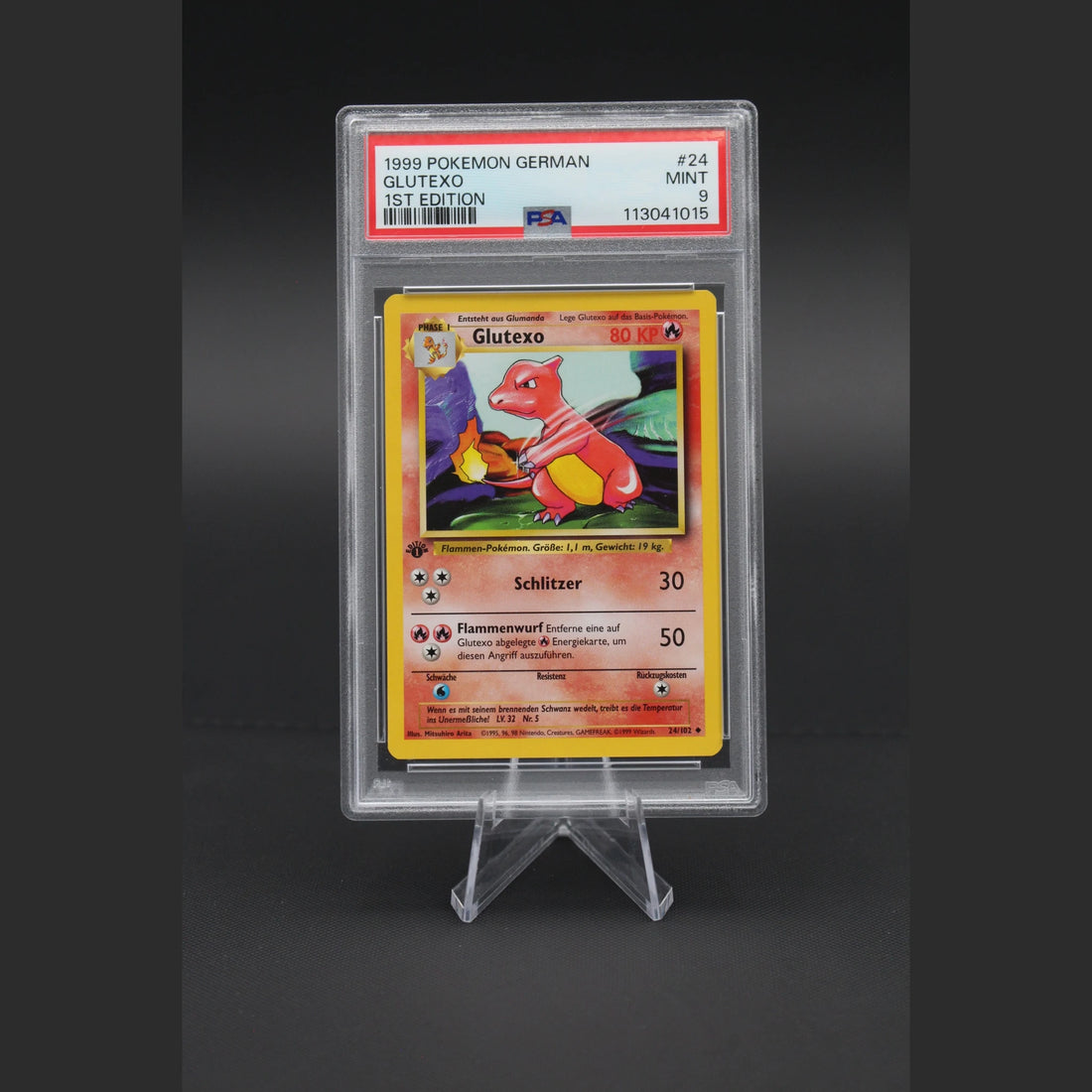 Glutexo · Base Set 1st Edition · 24/102 · Deutsch · PSA 9 - Bild 1